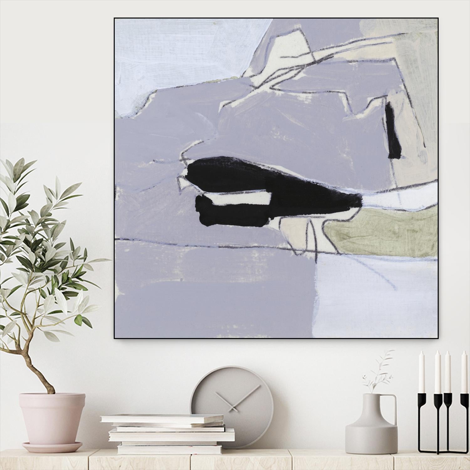Grey Landscape I by Bellissimo Art on GIANT ART - beige abstract abstract