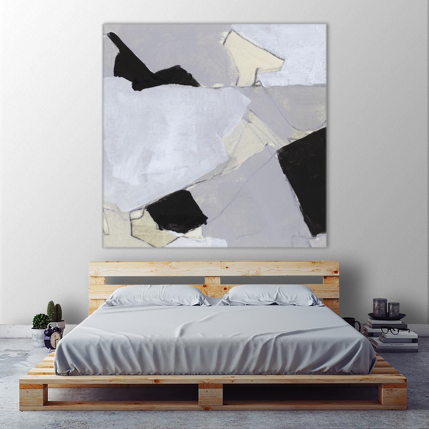 Grey Landscape V by Bellissimo Art on GIANT ART - white abstract abstract