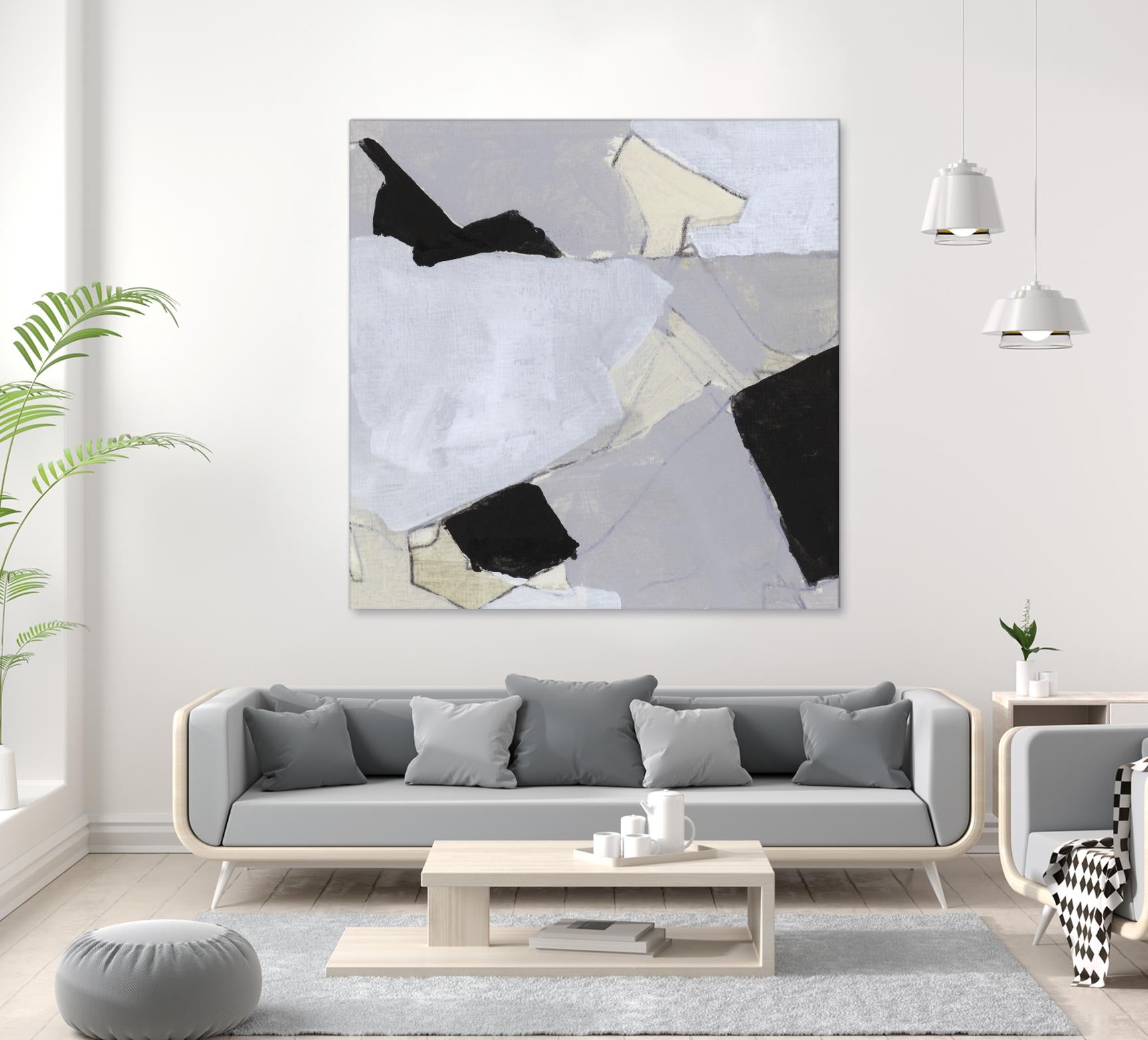 Grey Landscape V by Bellissimo Art on GIANT ART - white abstract abstract