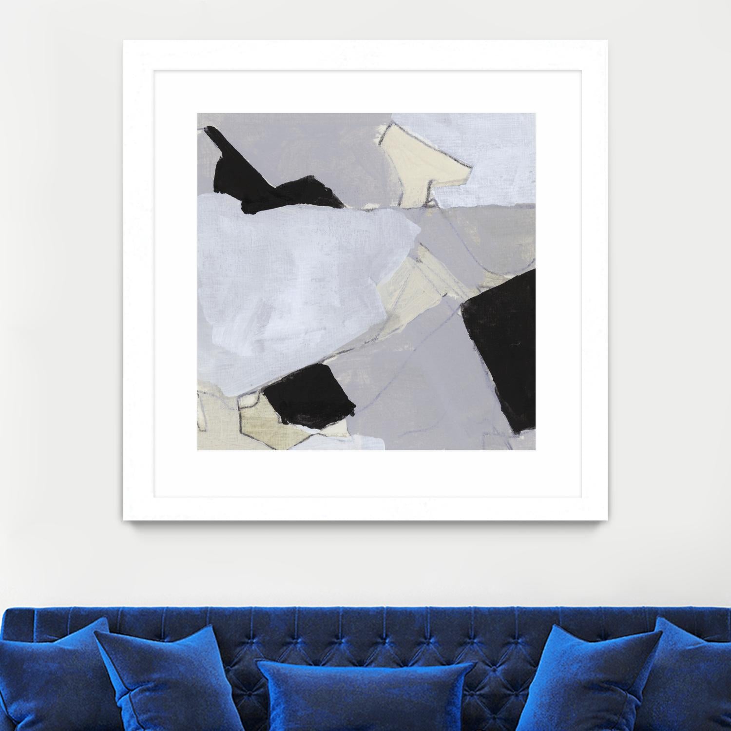 Grey Landscape V by Bellissimo Art on GIANT ART - white abstract abstract