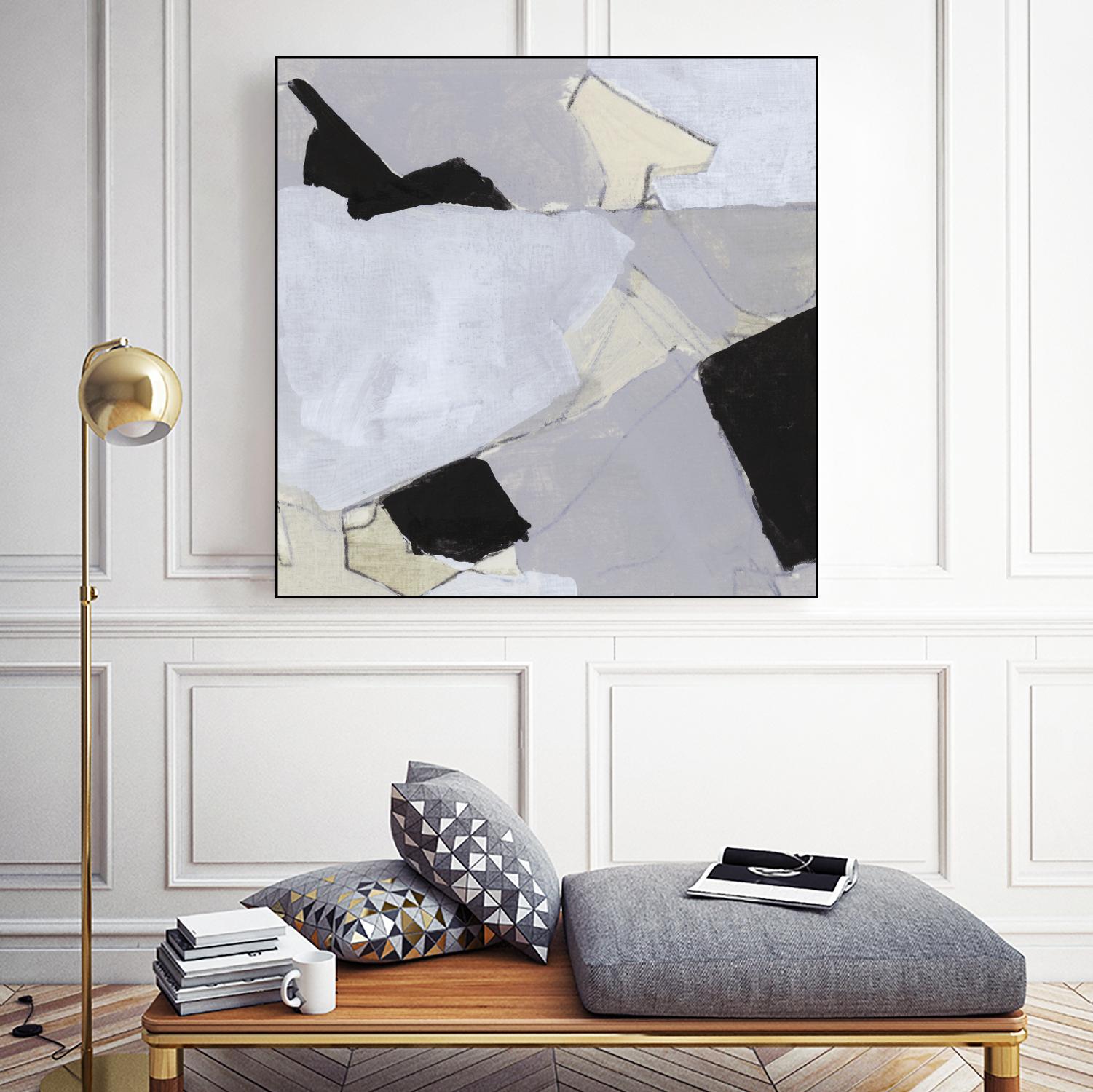 Grey Landscape V by Bellissimo Art on GIANT ART - white abstract abstract