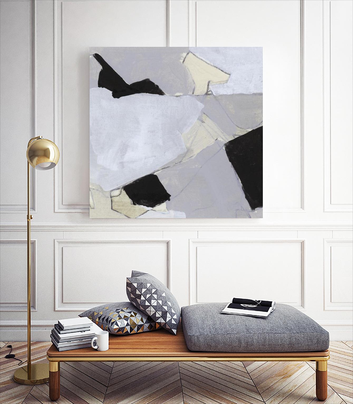 Grey Landscape V by Bellissimo Art on GIANT ART - white abstract abstract