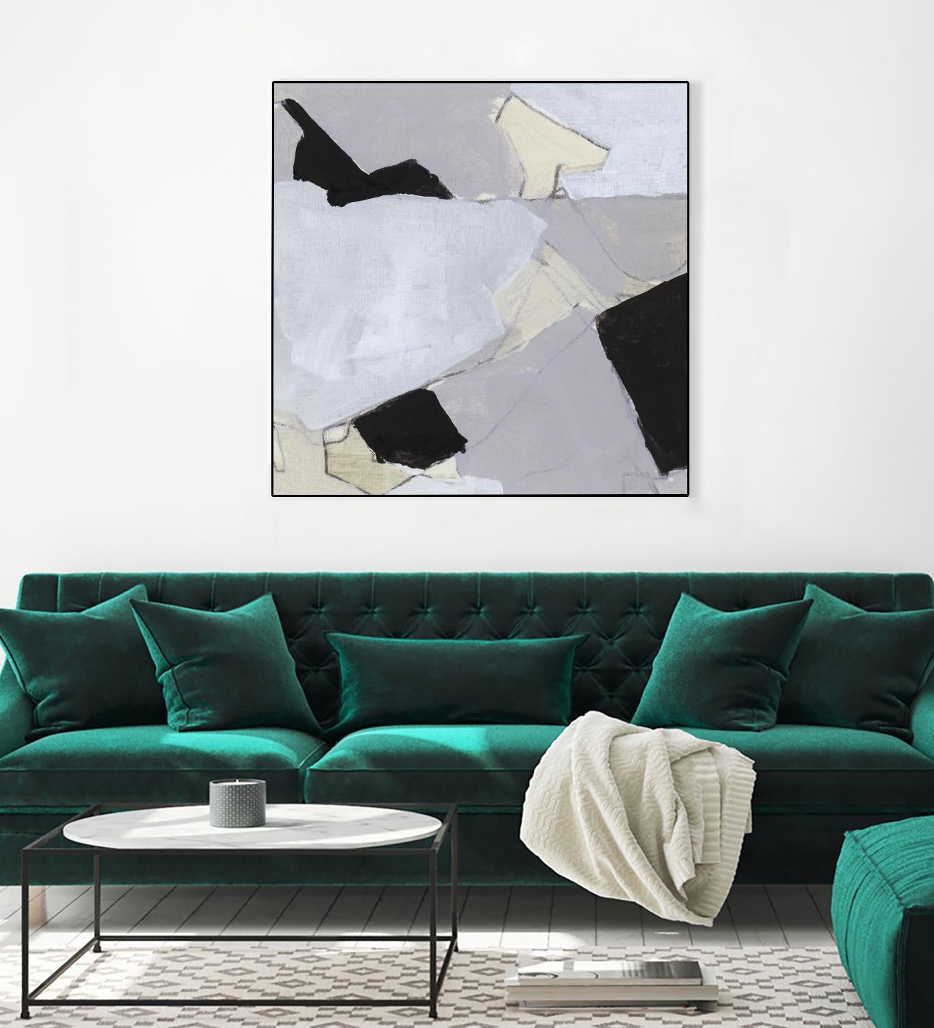 Grey Landscape V by Bellissimo Art on GIANT ART - white abstract abstract