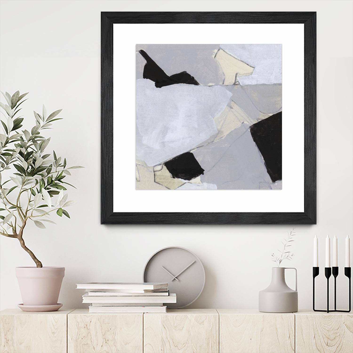 Grey Landscape V by Bellissimo Art on GIANT ART - white abstract abstract