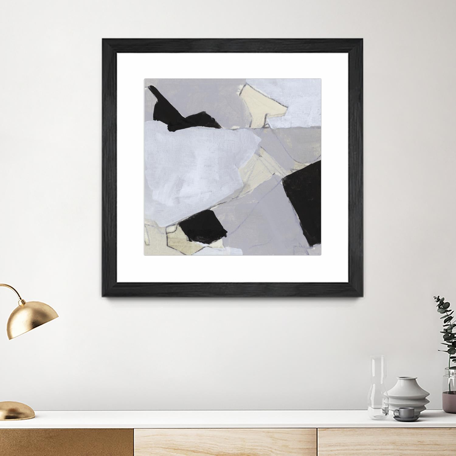 Grey Landscape V by Bellissimo Art on GIANT ART - white abstract abstract