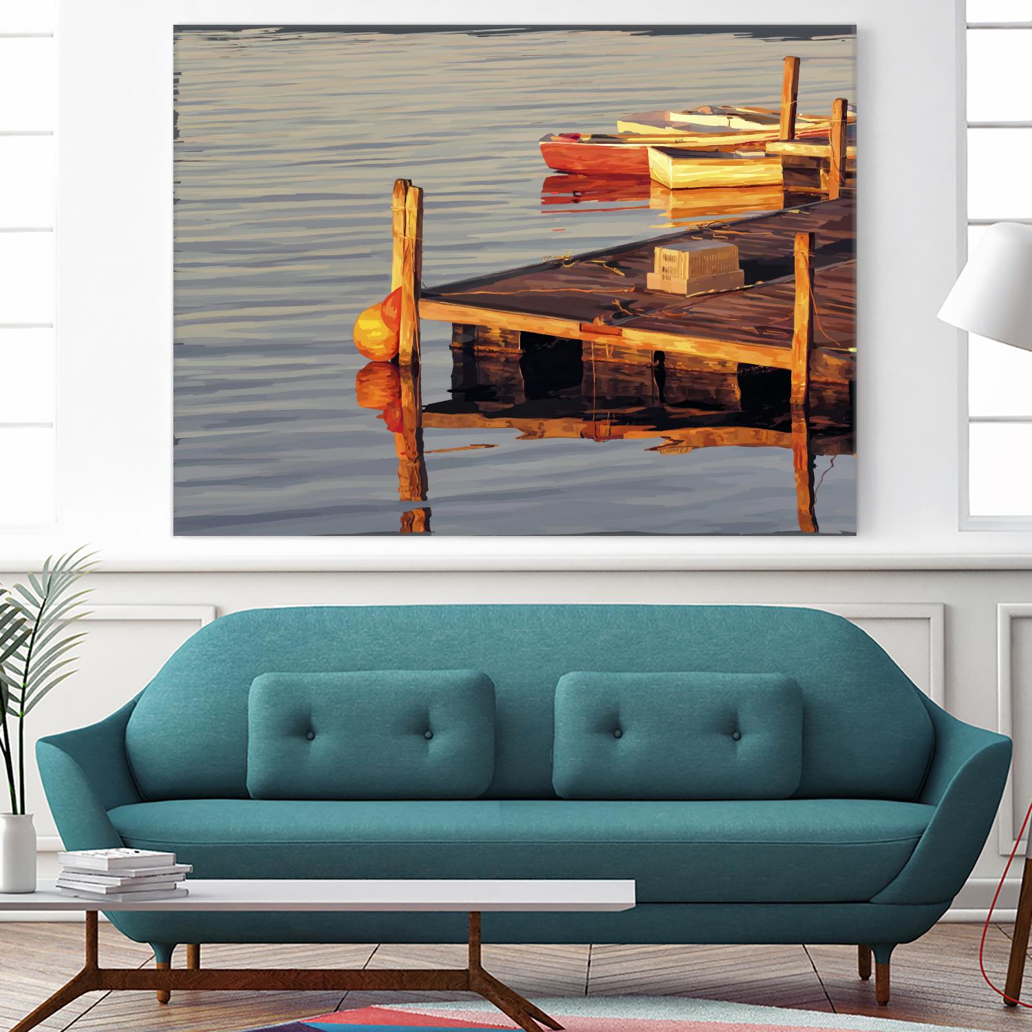 In the Golden Light II by Emily Kalina on GIANT ART - beige coastal & tropical relaxing