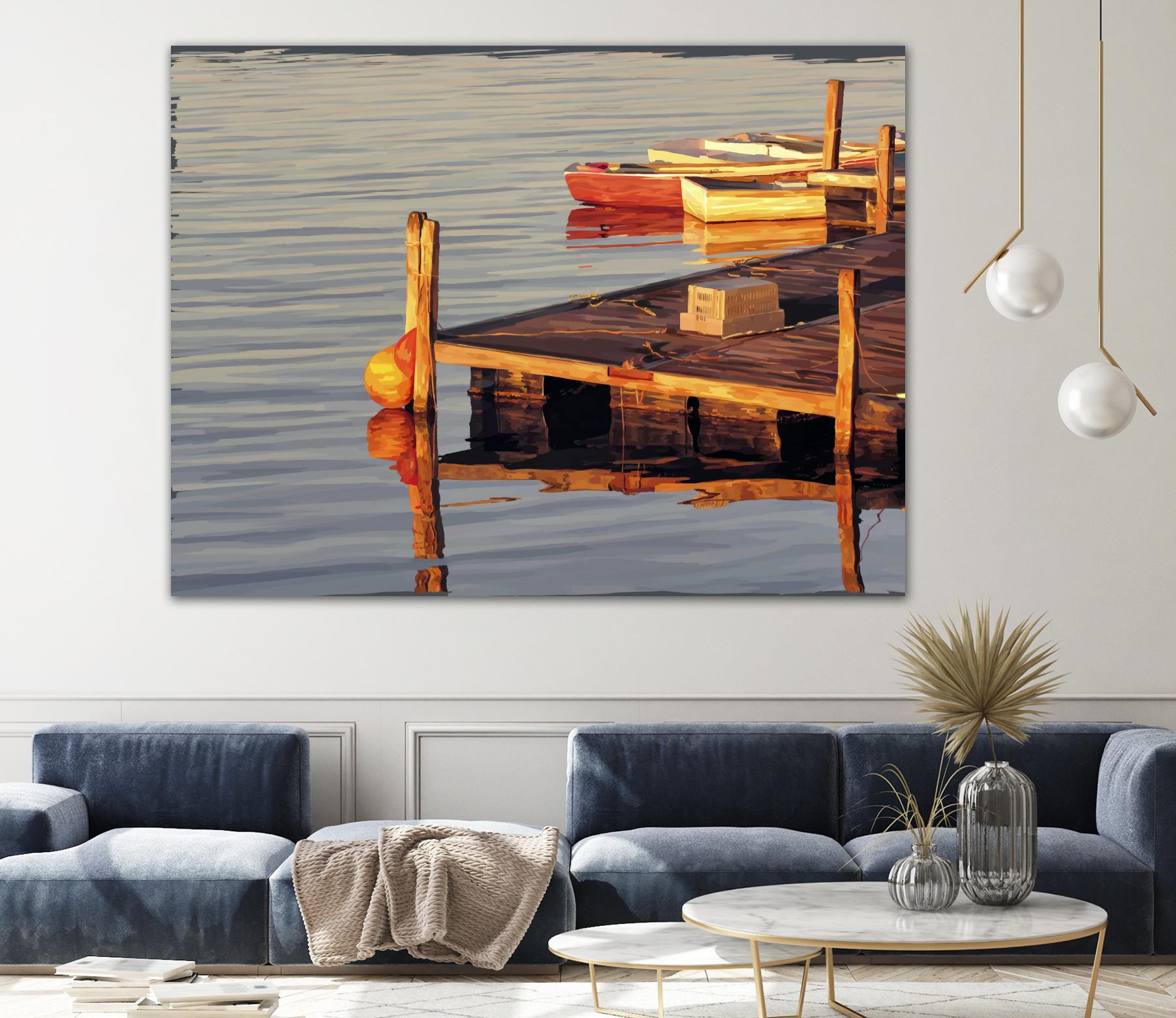 In the Golden Light II by Emily Kalina on GIANT ART - beige coastal & tropical relaxing