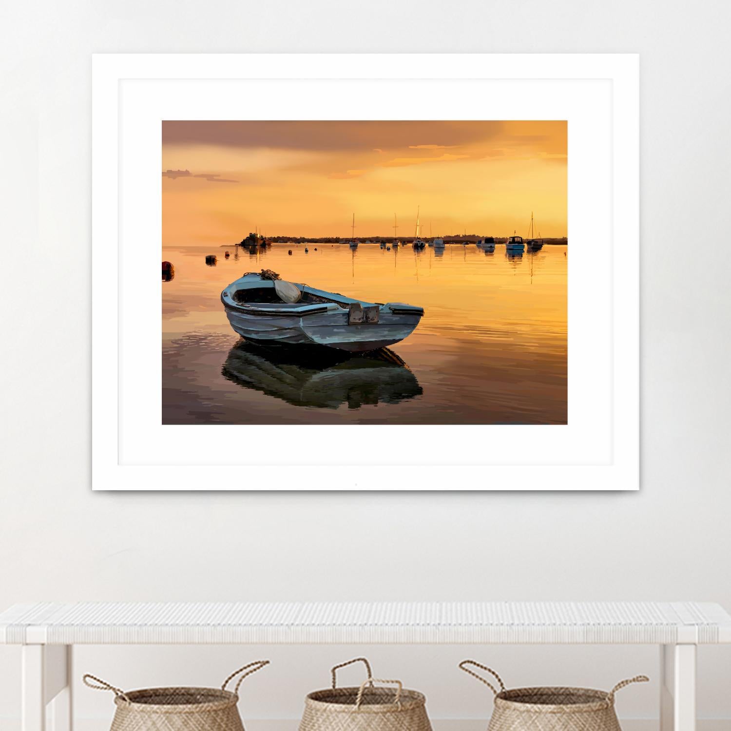 In the Golden Light III by Emily Kalina on GIANT ART - orange coastal & tropical horizon