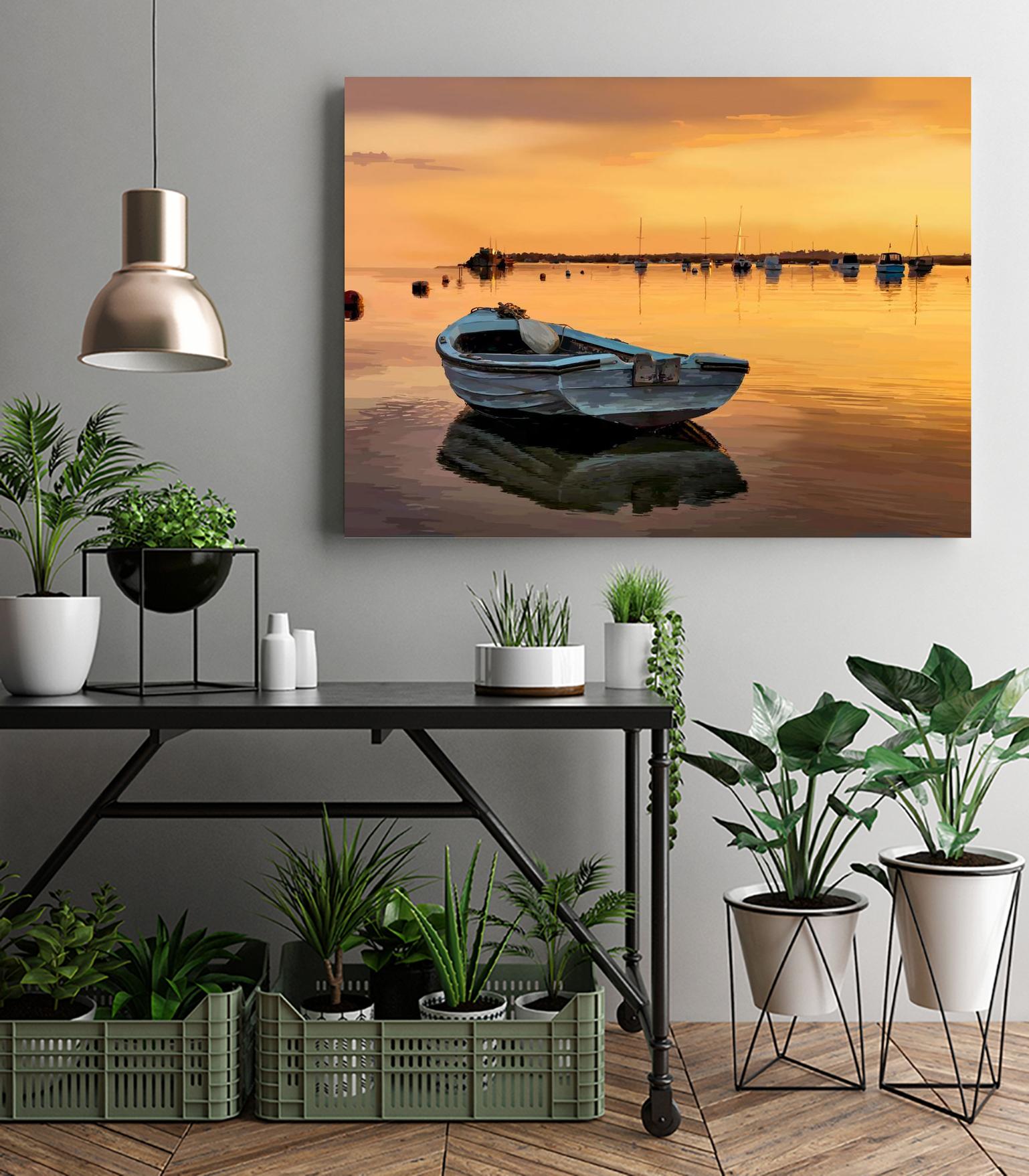 In the Golden Light III by Emily Kalina on GIANT ART - orange coastal & tropical horizon