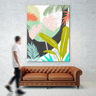 Jazzy Jungle II by Annie Warren on GIANT ART - orange coastal & tropical abstract
