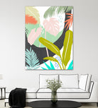 Jazzy Jungle II by Annie Warren on GIANT ART - orange coastal & tropical abstract