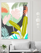 Jazzy Jungle II by Annie Warren on GIANT ART - orange coastal & tropical abstract
