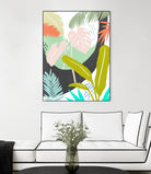 Jazzy Jungle II by Annie Warren on GIANT ART - orange coastal & tropical abstract
