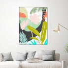 Jazzy Jungle II by Annie Warren on GIANT ART - orange coastal & tropical abstract