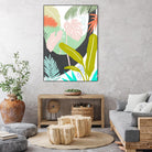Jazzy Jungle II by Annie Warren on GIANT ART - orange coastal & tropical abstract