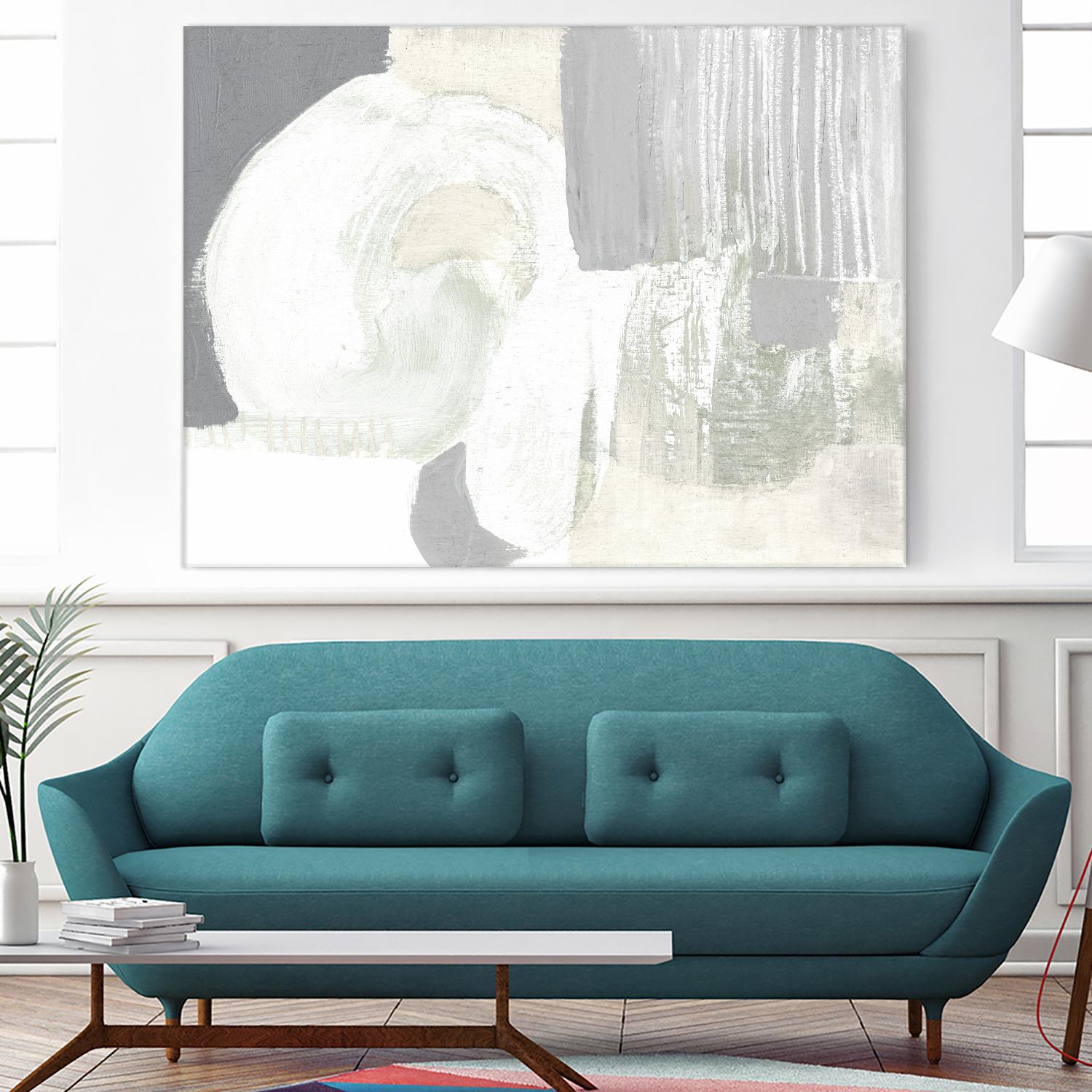 Neutral Curves I by Jennifer Goldberger on GIANT ART - grey  abstract abstract