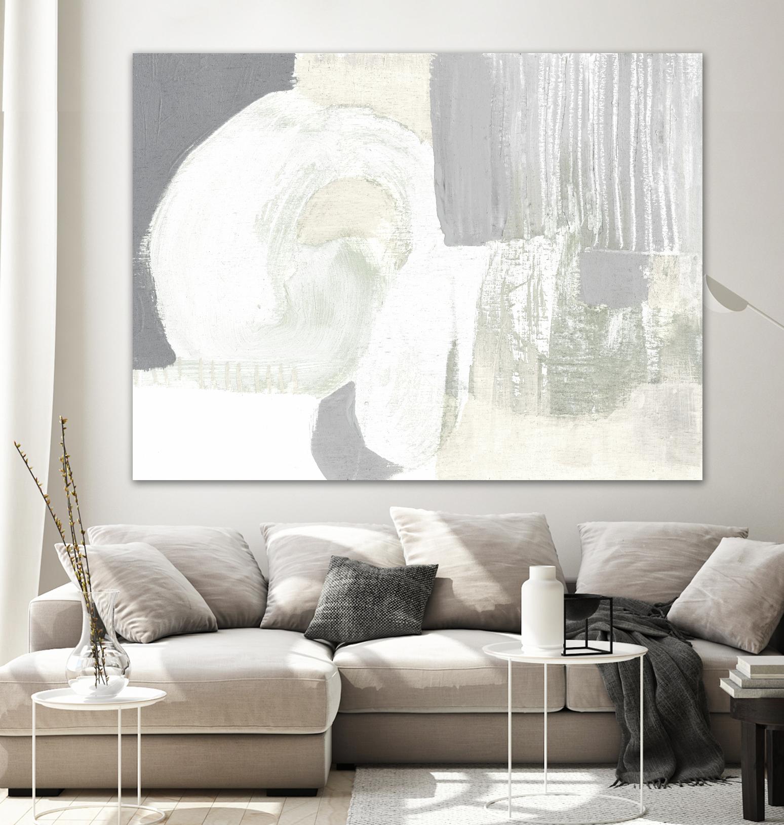 Neutral Curves I by Jennifer Goldberger on GIANT ART - grey  abstract abstract