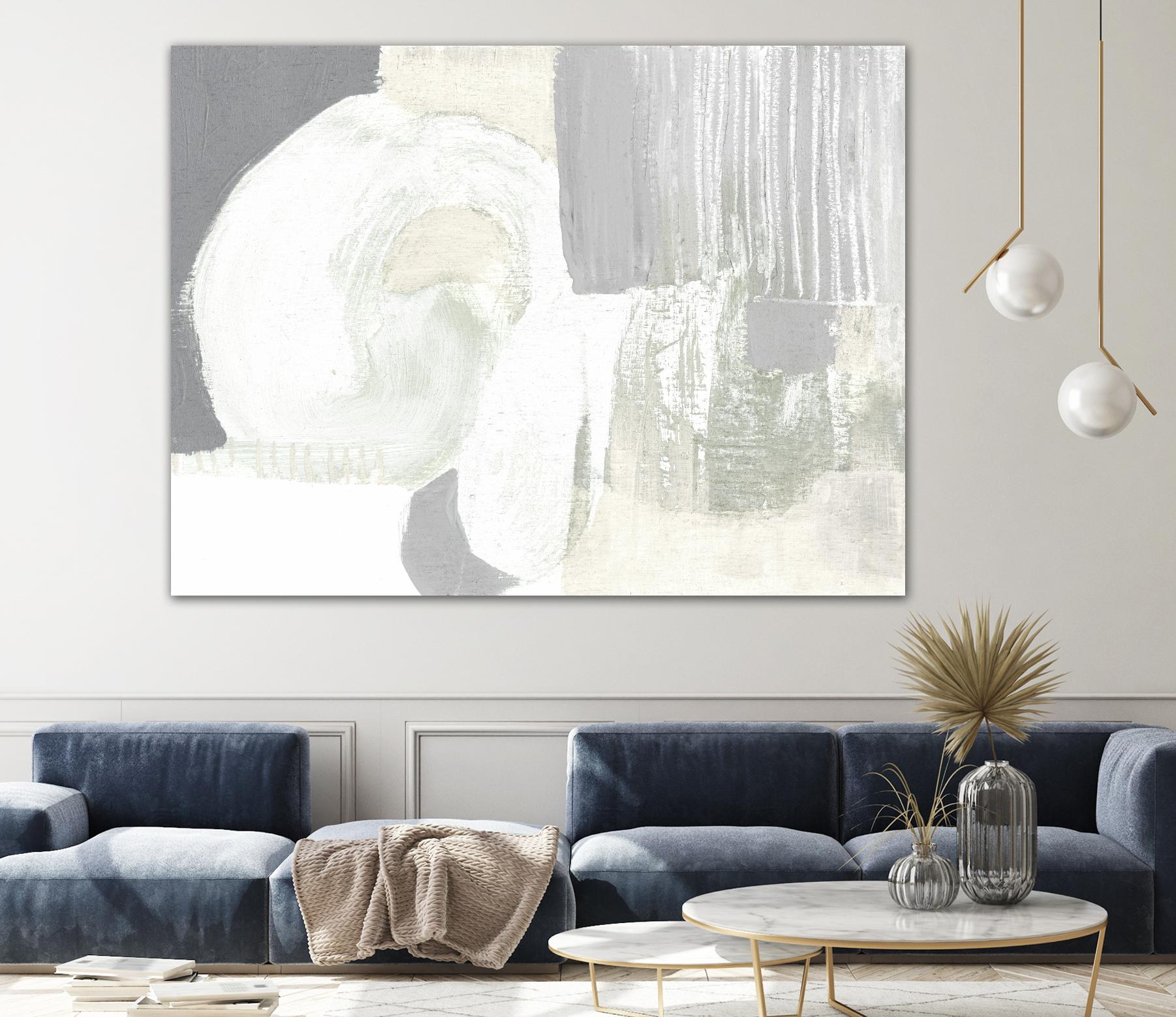 Neutral Curves I by Jennifer Goldberger on GIANT ART - grey  abstract abstract