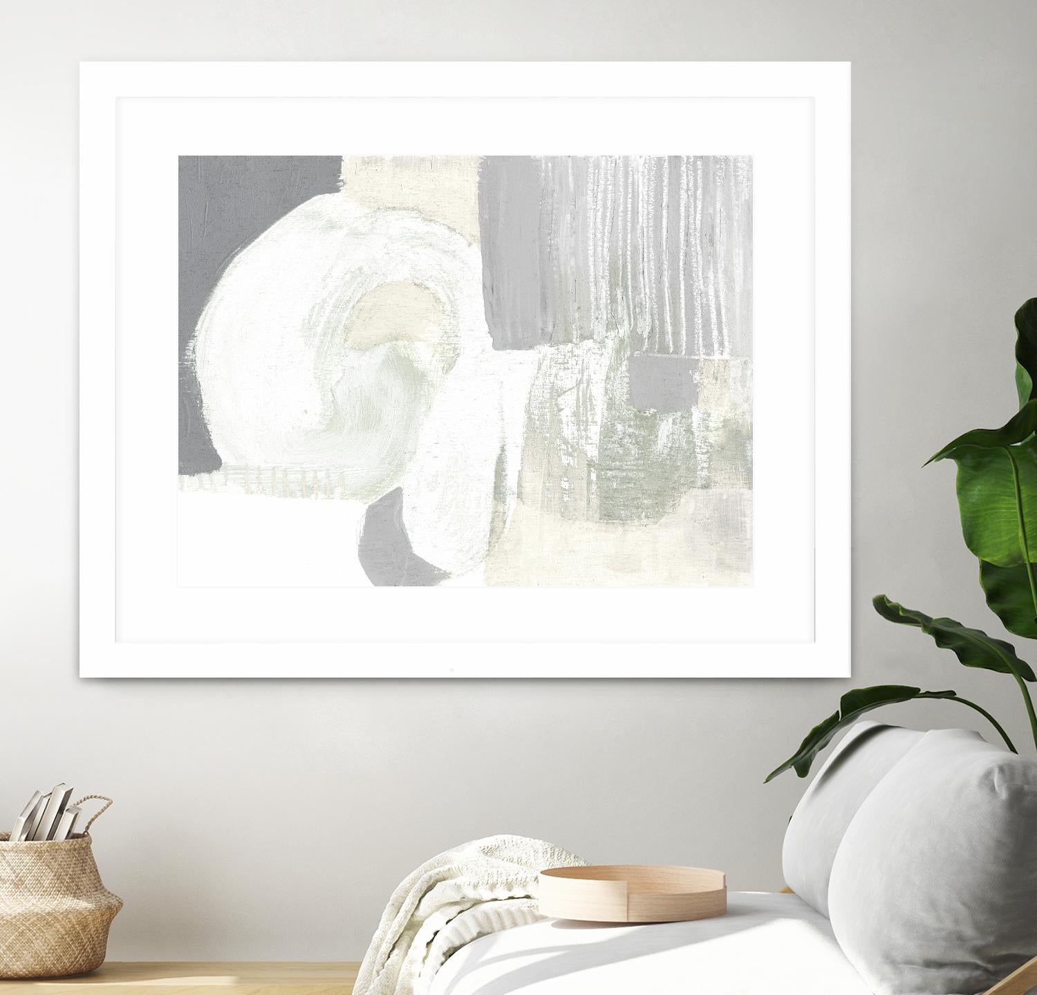 Neutral Curves I by Jennifer Goldberger on GIANT ART - grey  abstract abstract