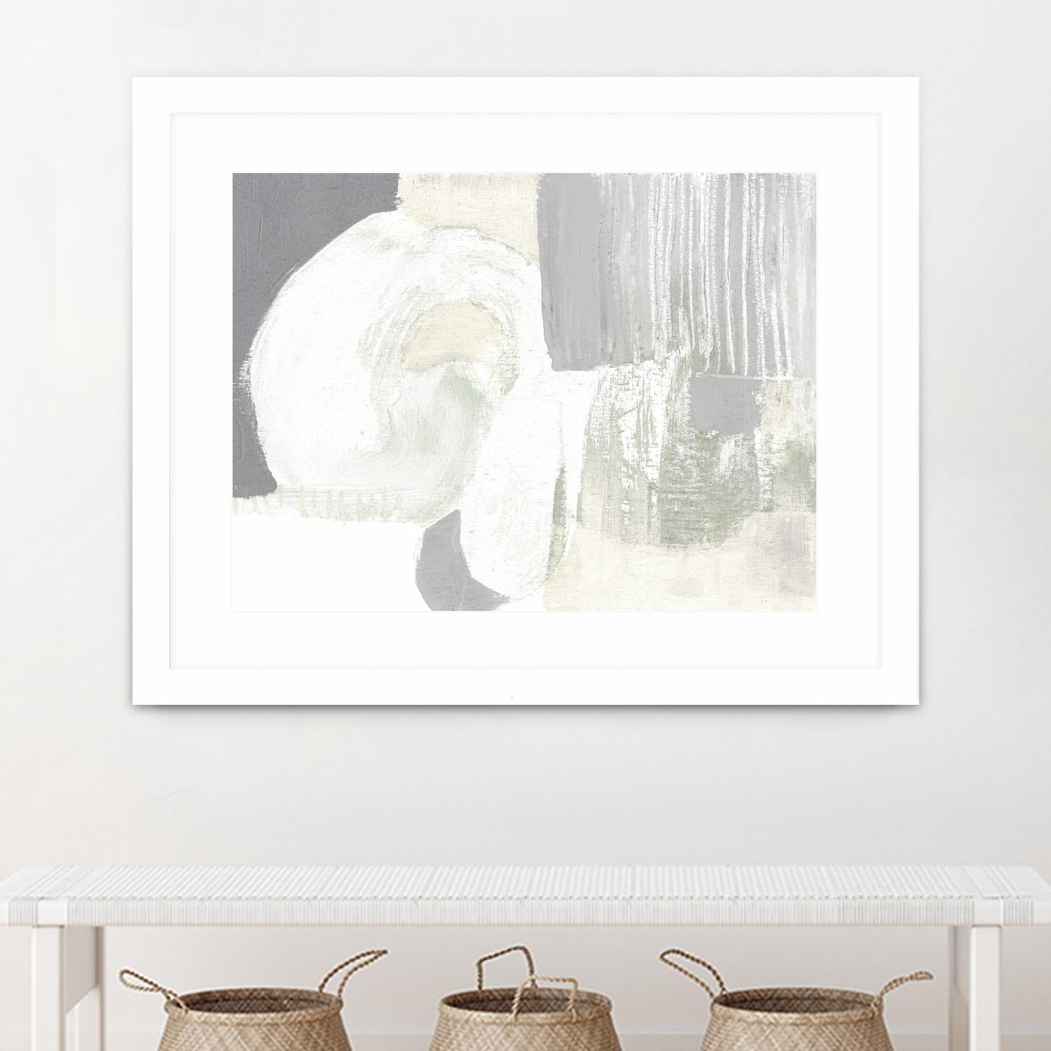 Neutral Curves I by Jennifer Goldberger on GIANT ART - grey  abstract abstract