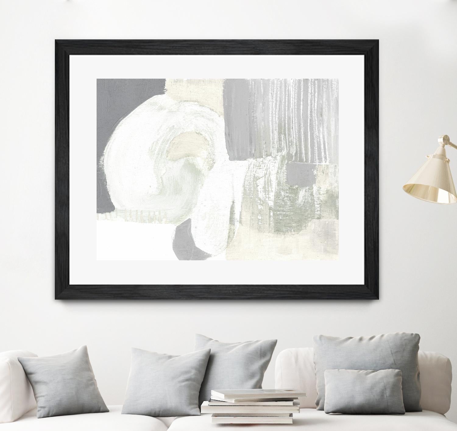 Neutral Curves I by Jennifer Goldberger on GIANT ART - grey  abstract abstract