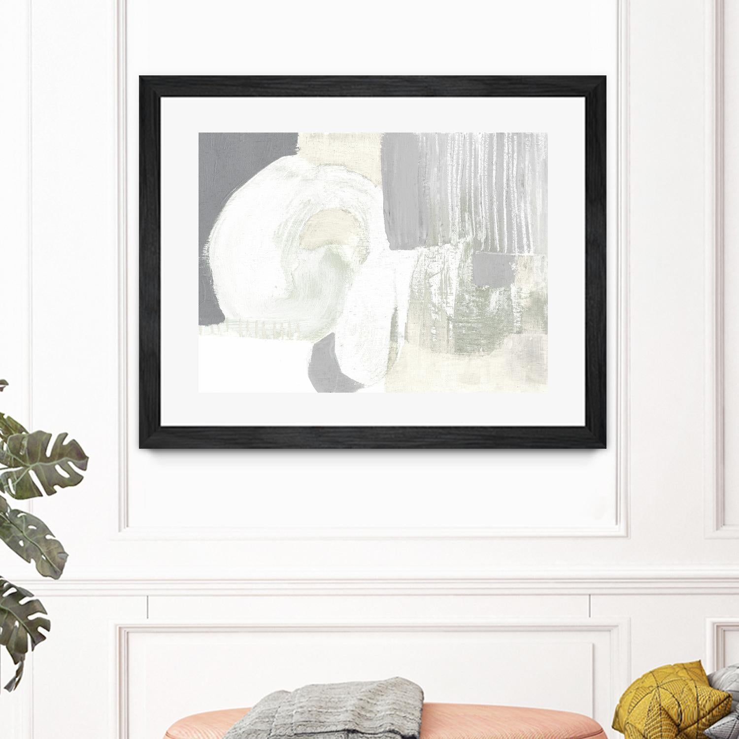 Neutral Curves I by Jennifer Goldberger on GIANT ART - grey  abstract abstract