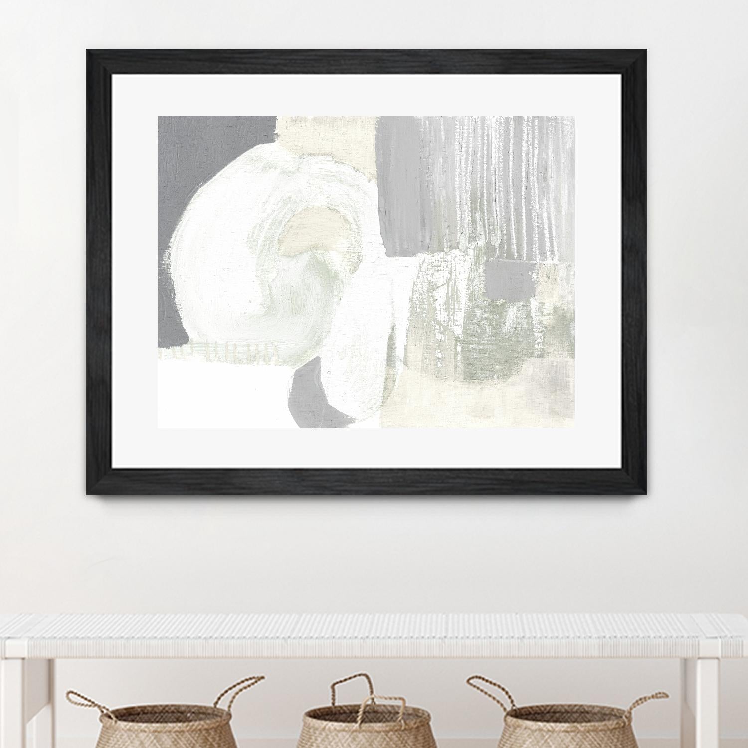 Neutral Curves I by Jennifer Goldberger on GIANT ART - grey  abstract abstract