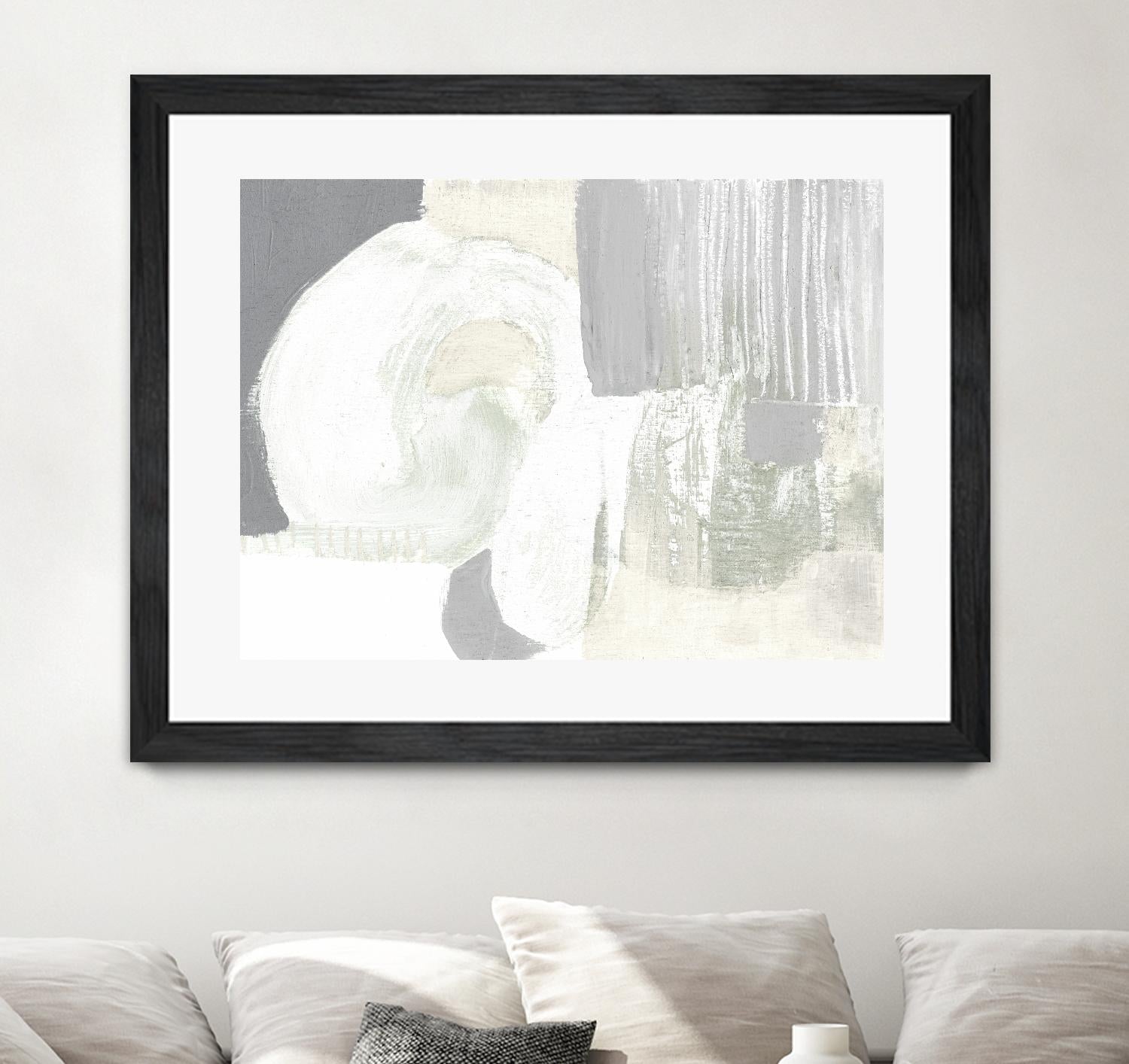 Neutral Curves I by Jennifer Goldberger on GIANT ART - grey  abstract abstract