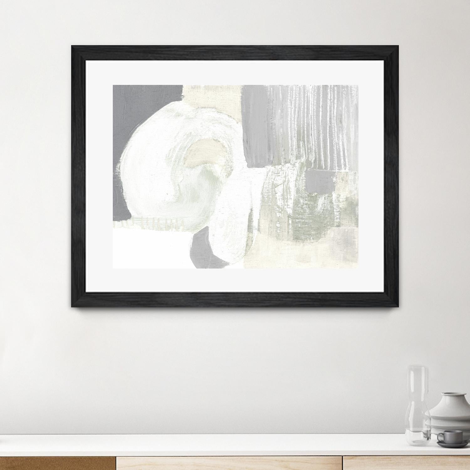 Neutral Curves I by Jennifer Goldberger on GIANT ART - grey  abstract abstract