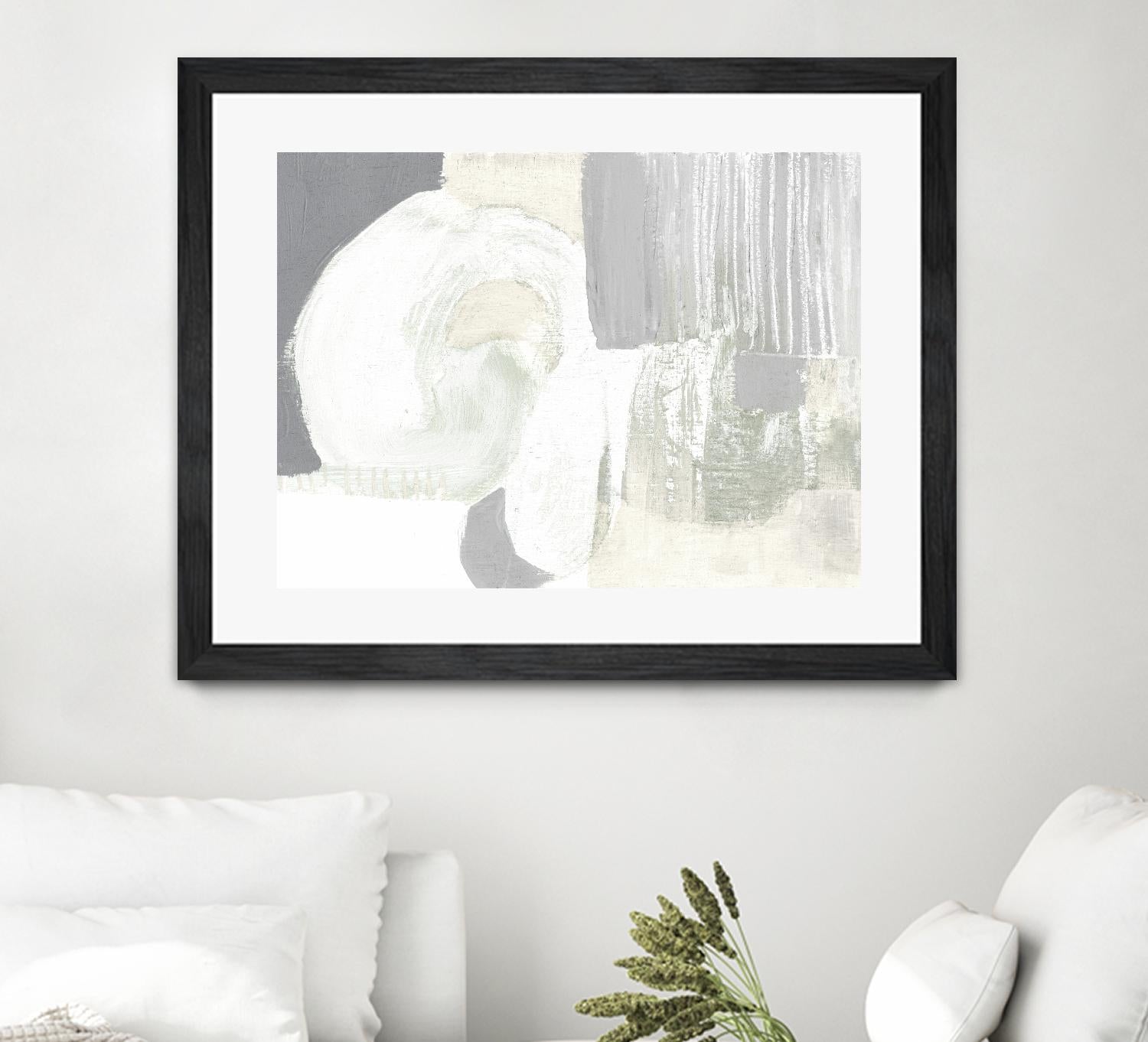 Neutral Curves I by Jennifer Goldberger on GIANT ART - grey  abstract abstract