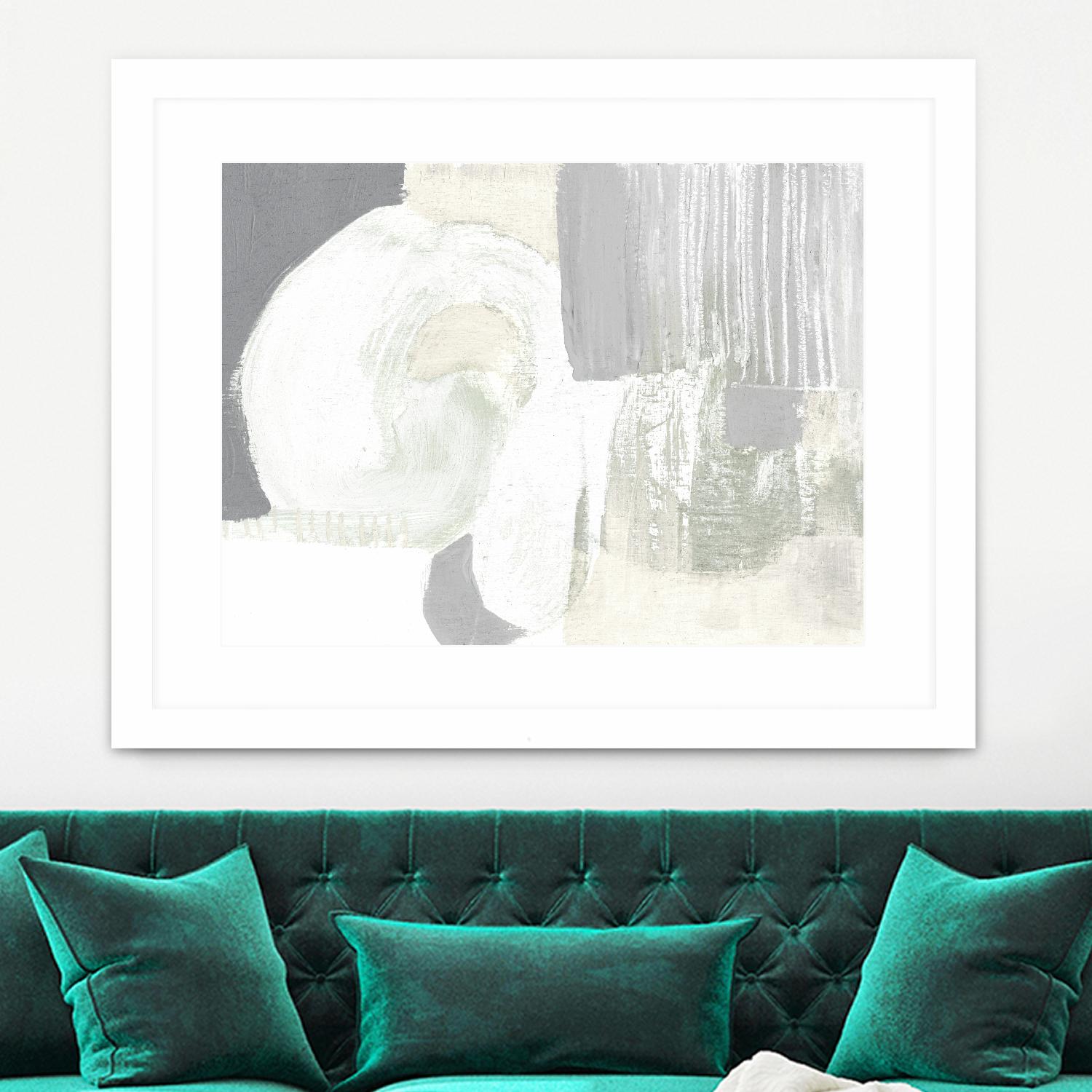 Neutral Curves I by Jennifer Goldberger on GIANT ART - grey  abstract abstract