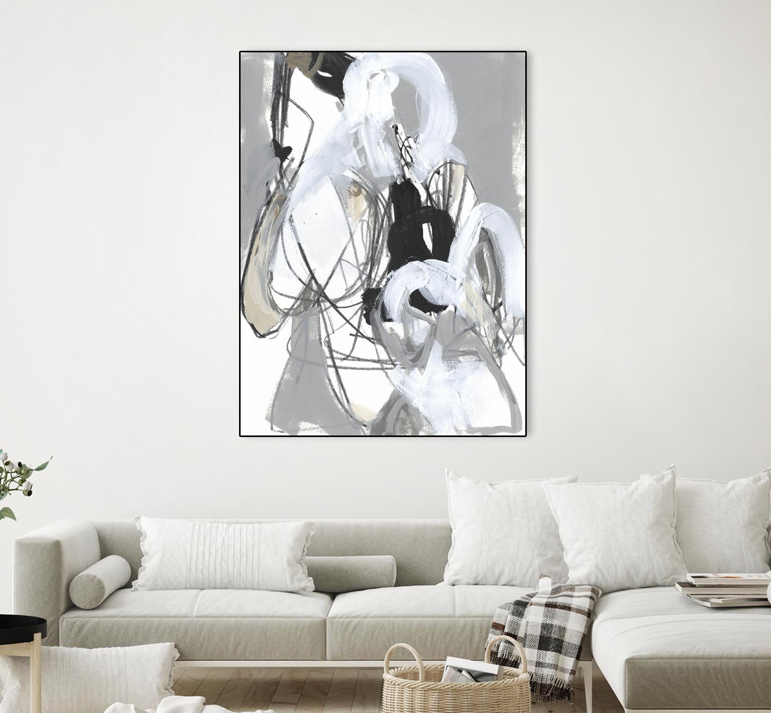 Tangled Threads III by June Vess on GIANT ART - black  abstract abstract