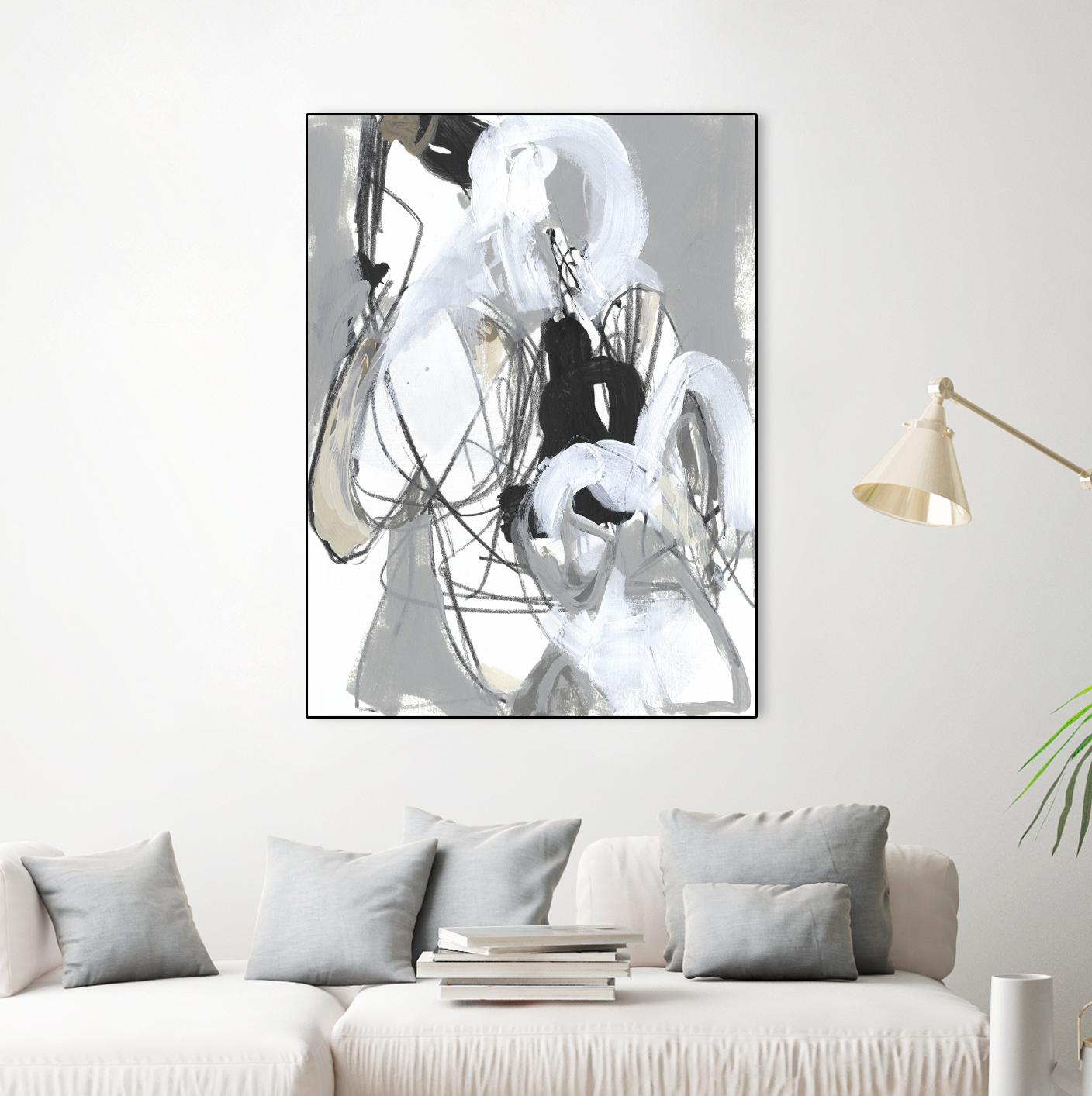 Tangled Threads III by June Vess on GIANT ART - black  abstract abstract