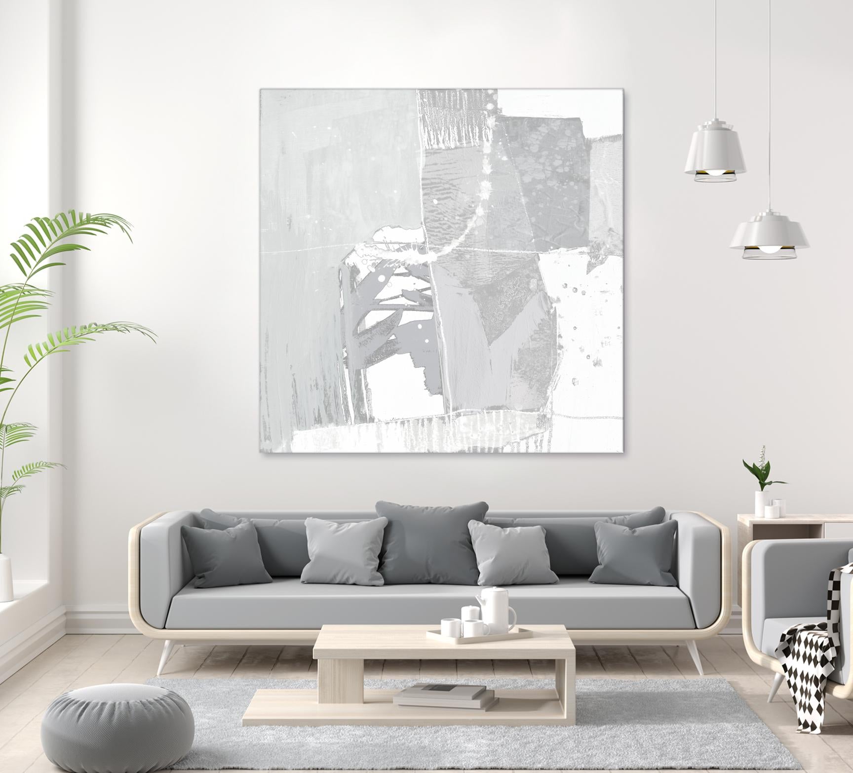 Composition Neutral I by Jennifer Goldberger on GIANT ART - white abstract abstract
