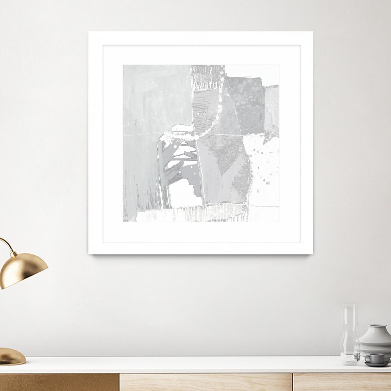 Composition Neutral I by Jennifer Goldberger on GIANT ART - white abstract abstract