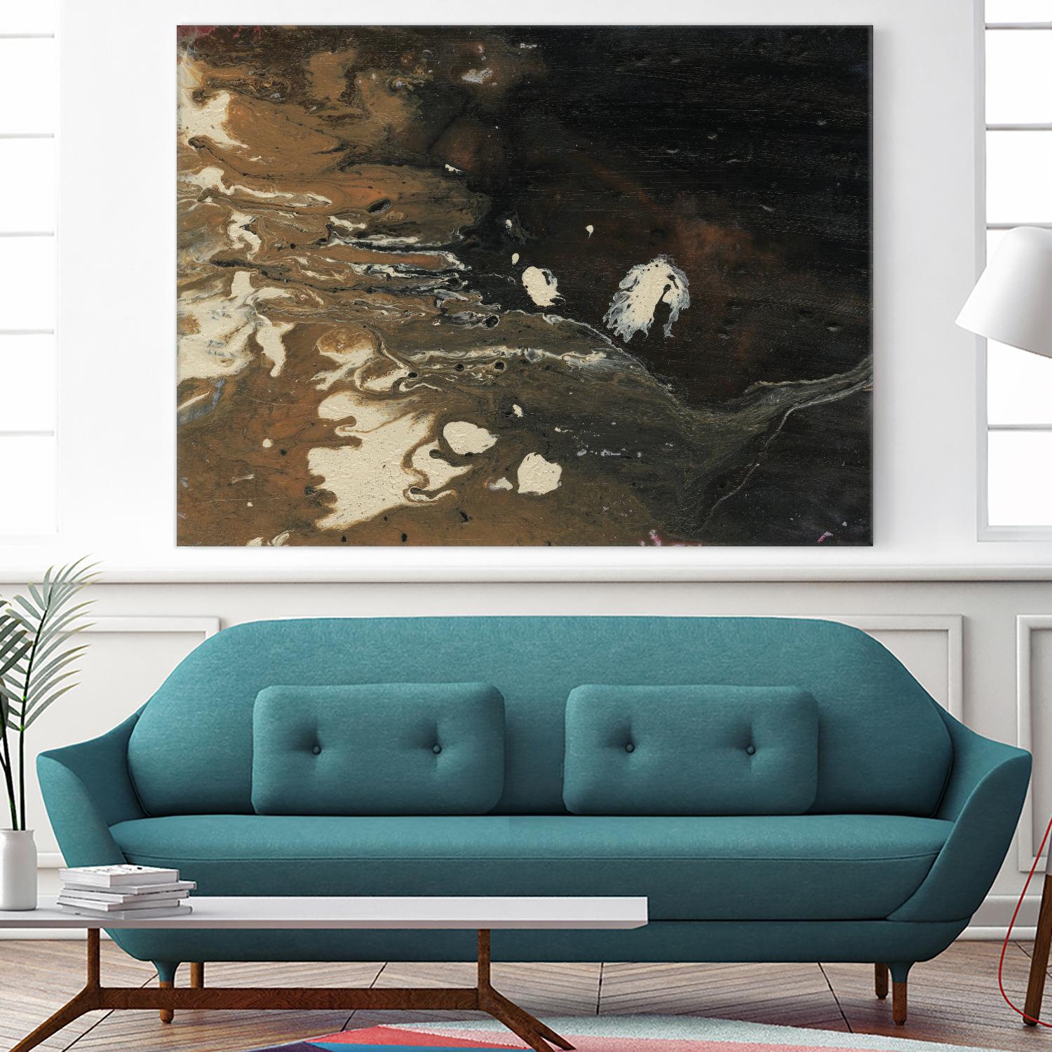 Dark Flow II by Regina Moore on GIANT ART - beige abstract abstract