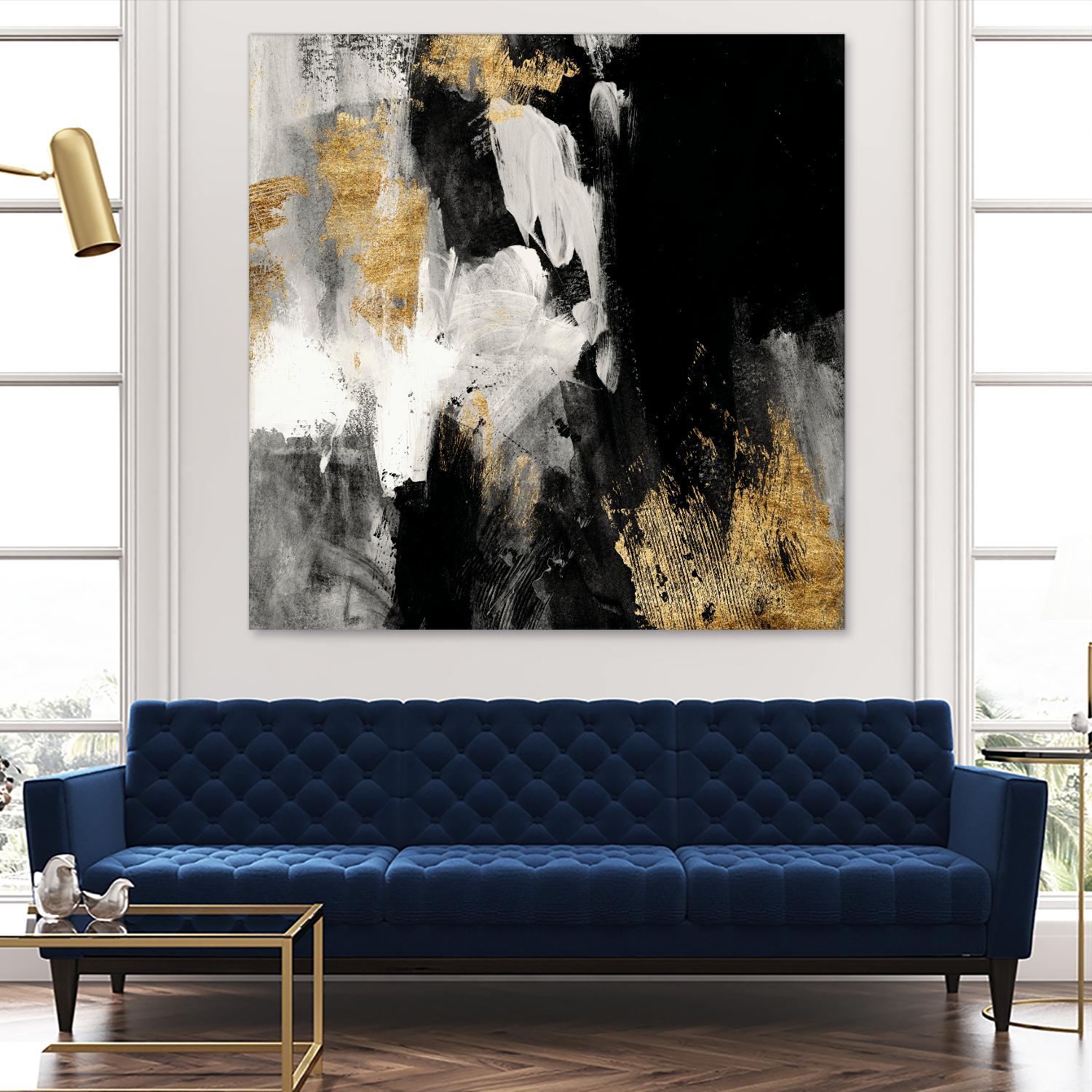 Neutral Gold Collage III by Victoria Borges on GIANT ART - grey  abstract abstract