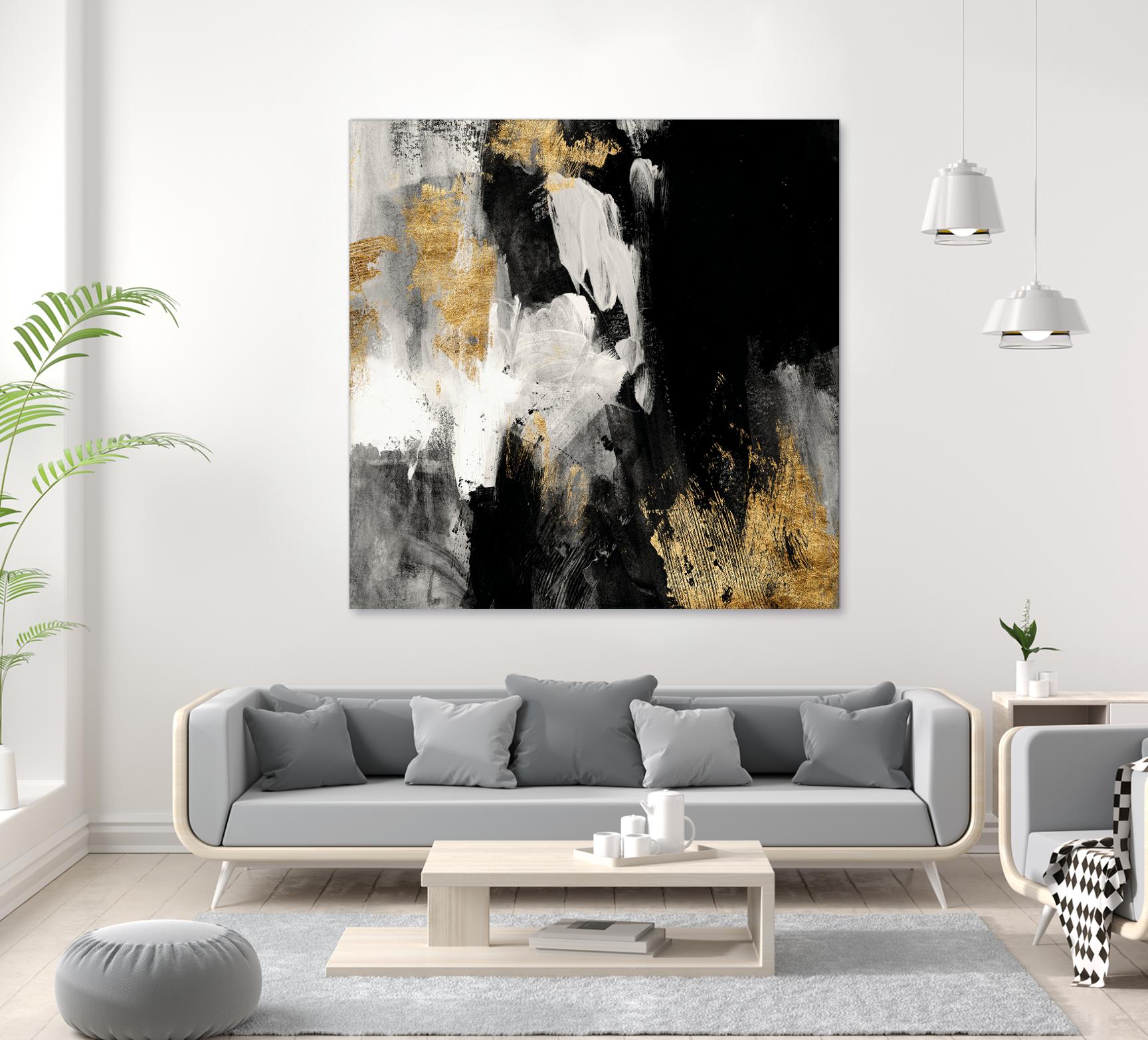 Neutral Gold Collage III by Victoria Borges on GIANT ART - grey  abstract abstract