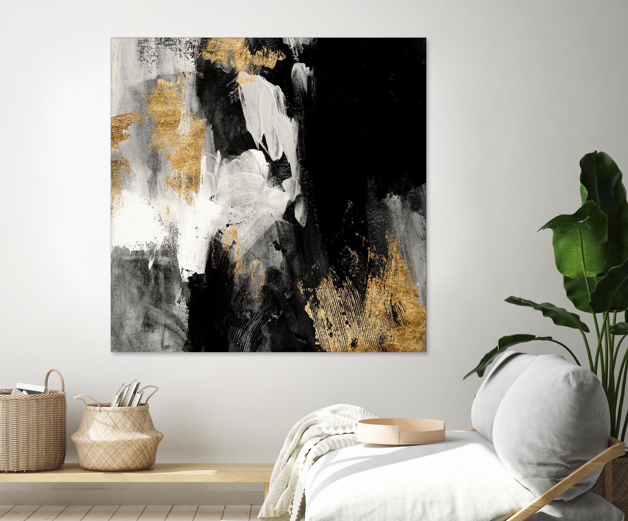 Neutral Gold Collage III by Victoria Borges on GIANT ART - grey  abstract abstract