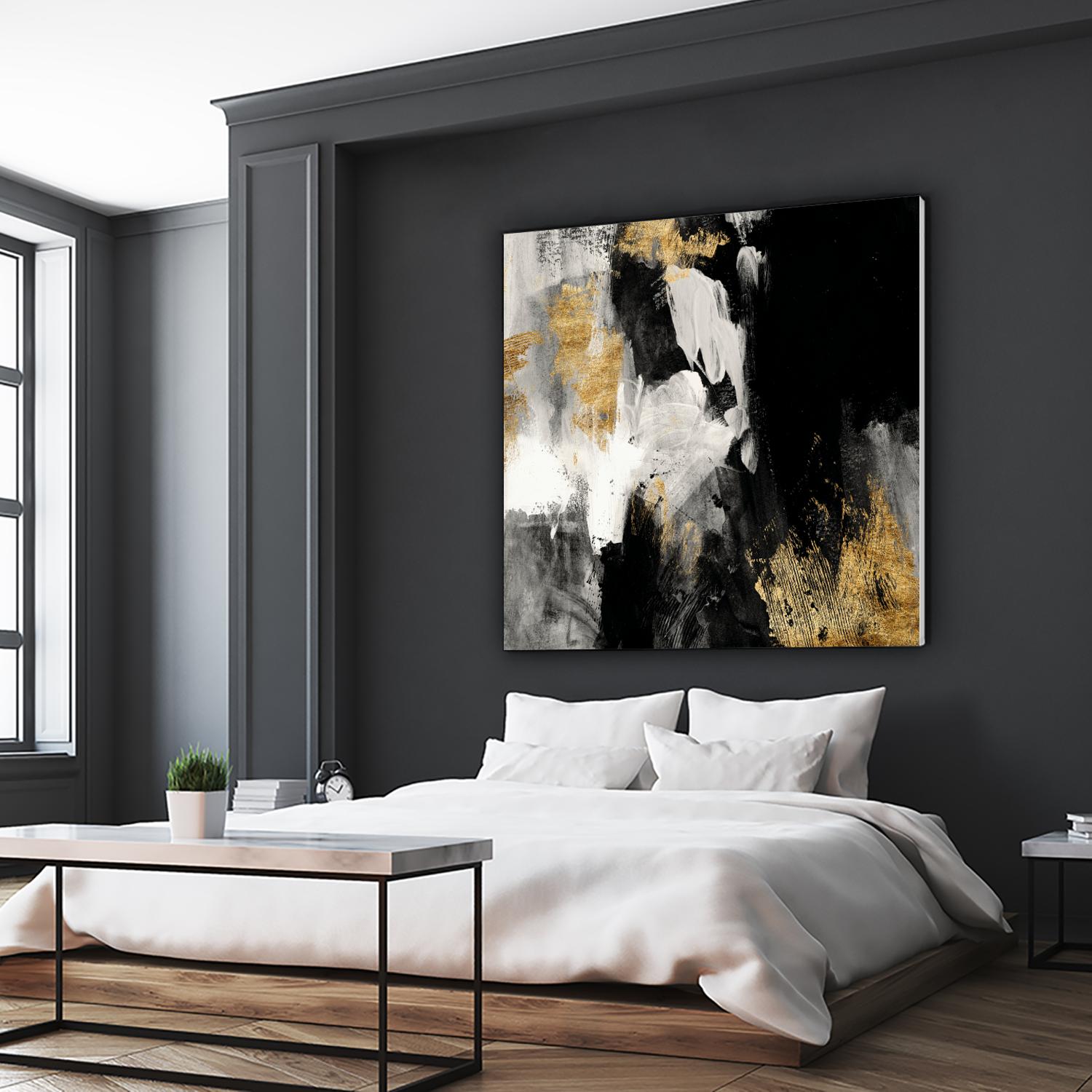 Neutral Gold Collage III by Victoria Borges on GIANT ART - grey  abstract abstract