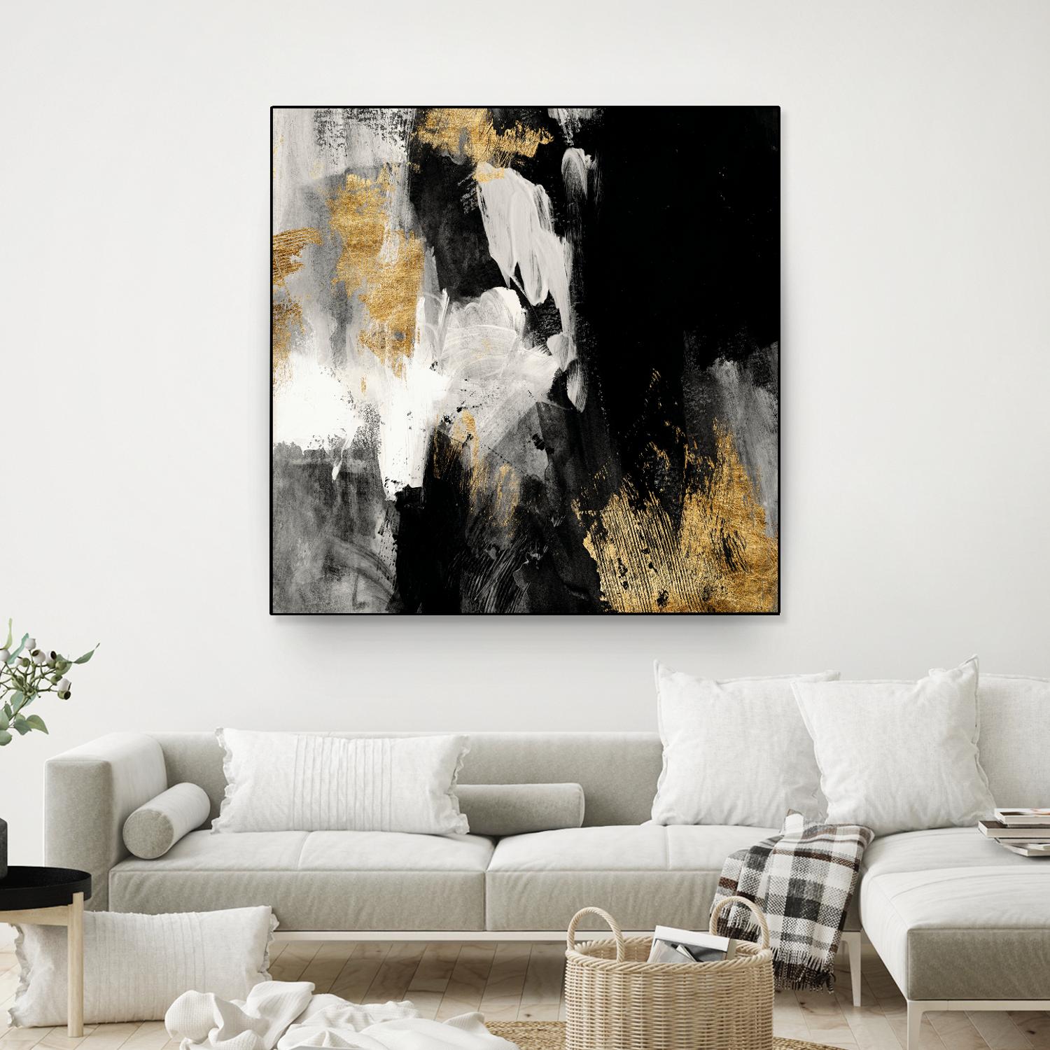 Neutral Gold Collage III by Victoria Borges on GIANT ART - grey  abstract abstract