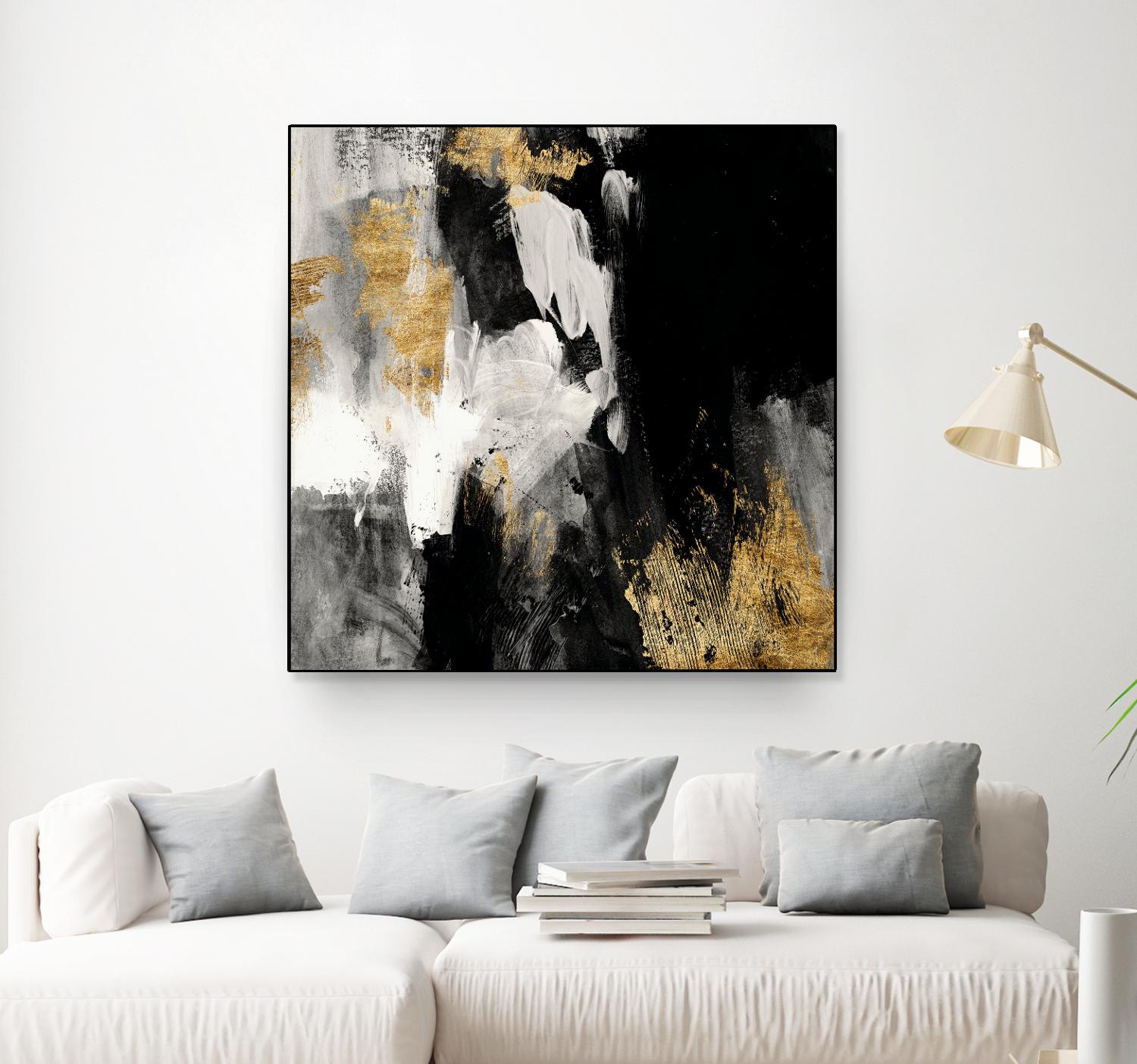 Neutral Gold Collage III by Victoria Borges on GIANT ART - grey  abstract abstract