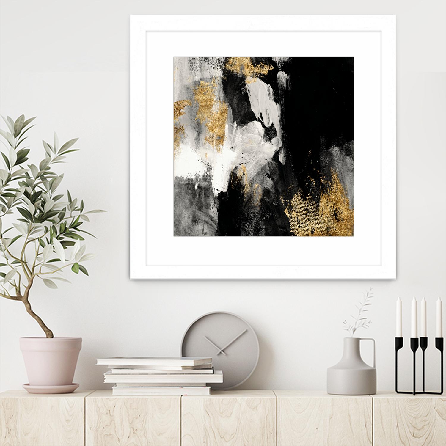 Neutral Gold Collage III by Victoria Borges on GIANT ART - grey  abstract abstract