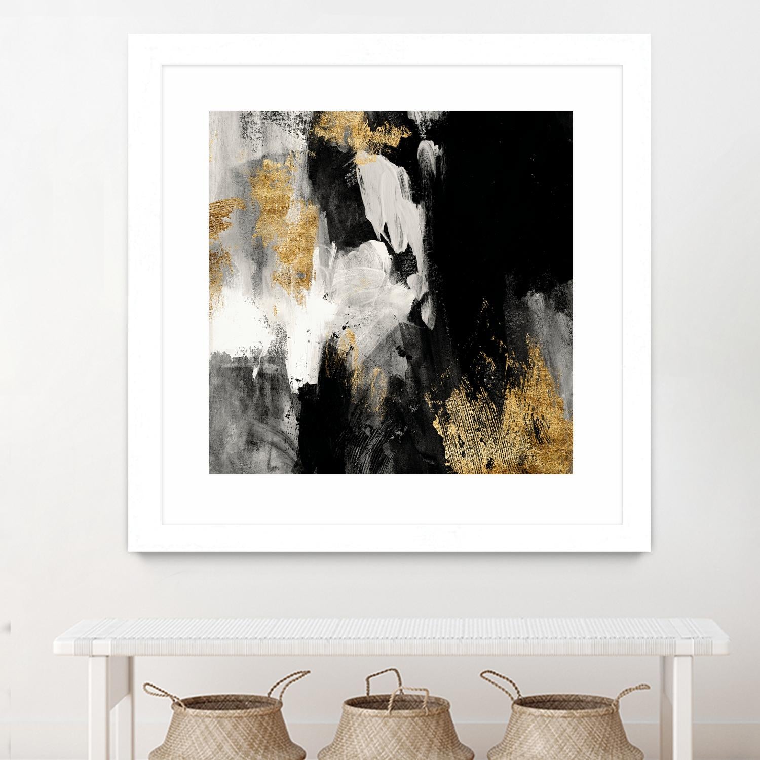 Neutral Gold Collage III by Victoria Borges on GIANT ART - grey  abstract abstract