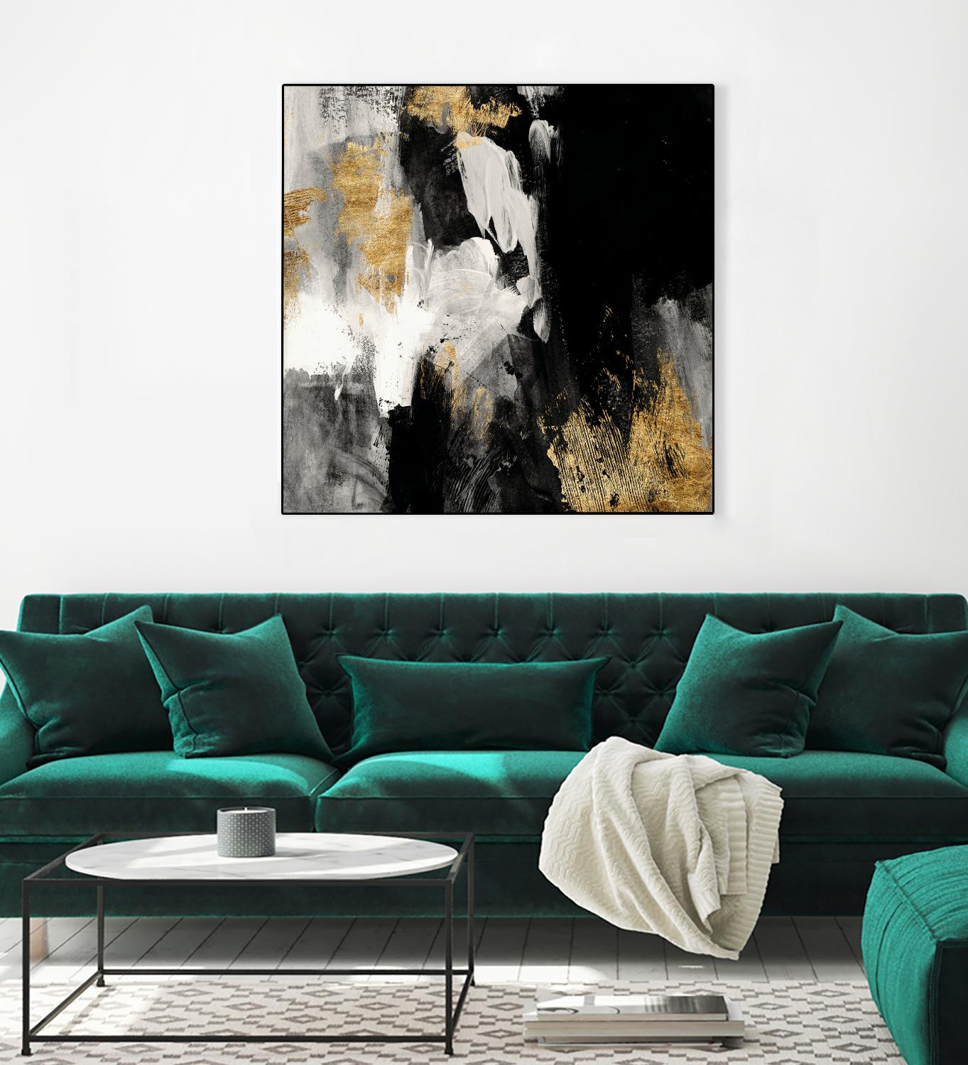 Neutral Gold Collage III by Victoria Borges on GIANT ART - grey  abstract abstract