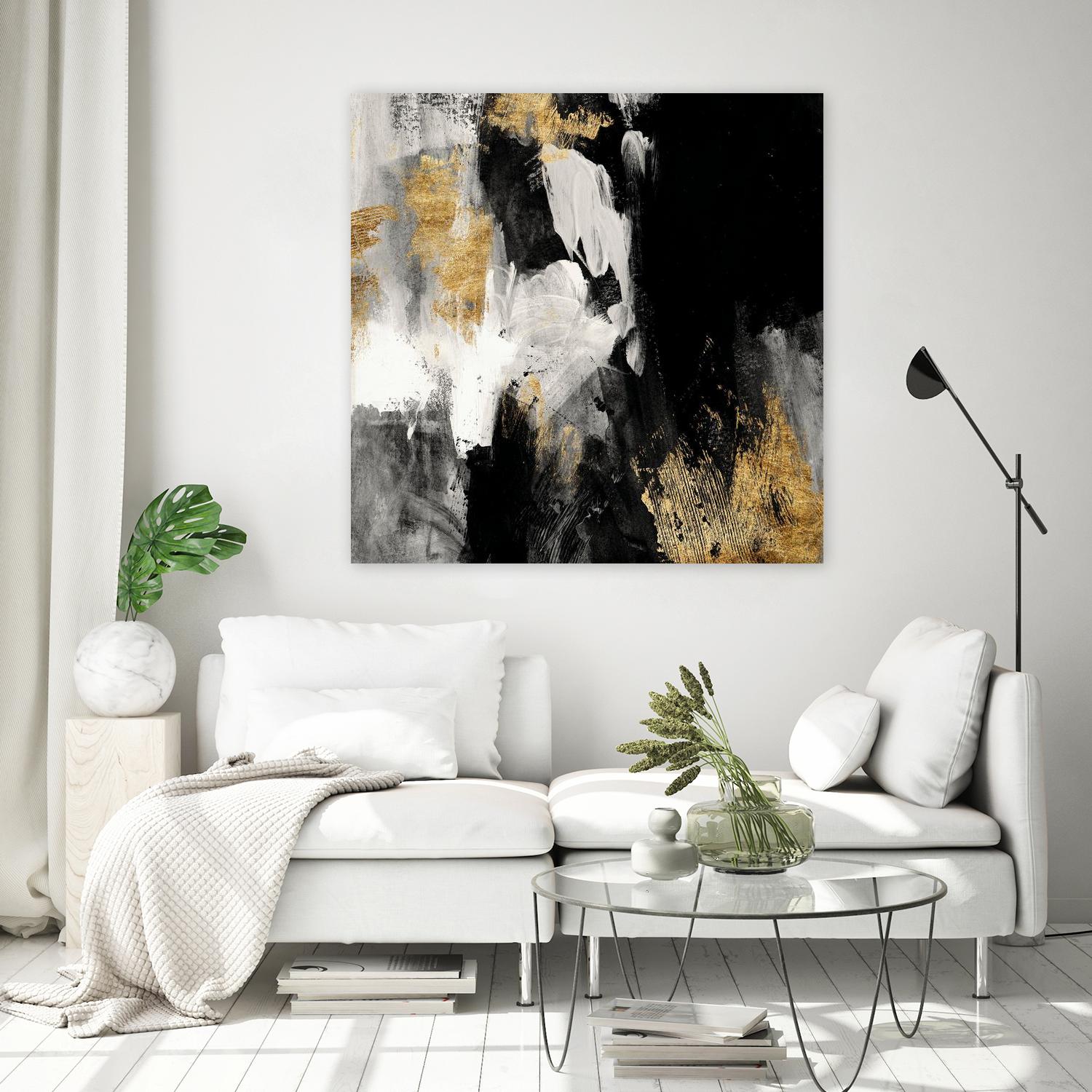 Neutral Gold Collage III by Victoria Borges on GIANT ART - grey  abstract abstract