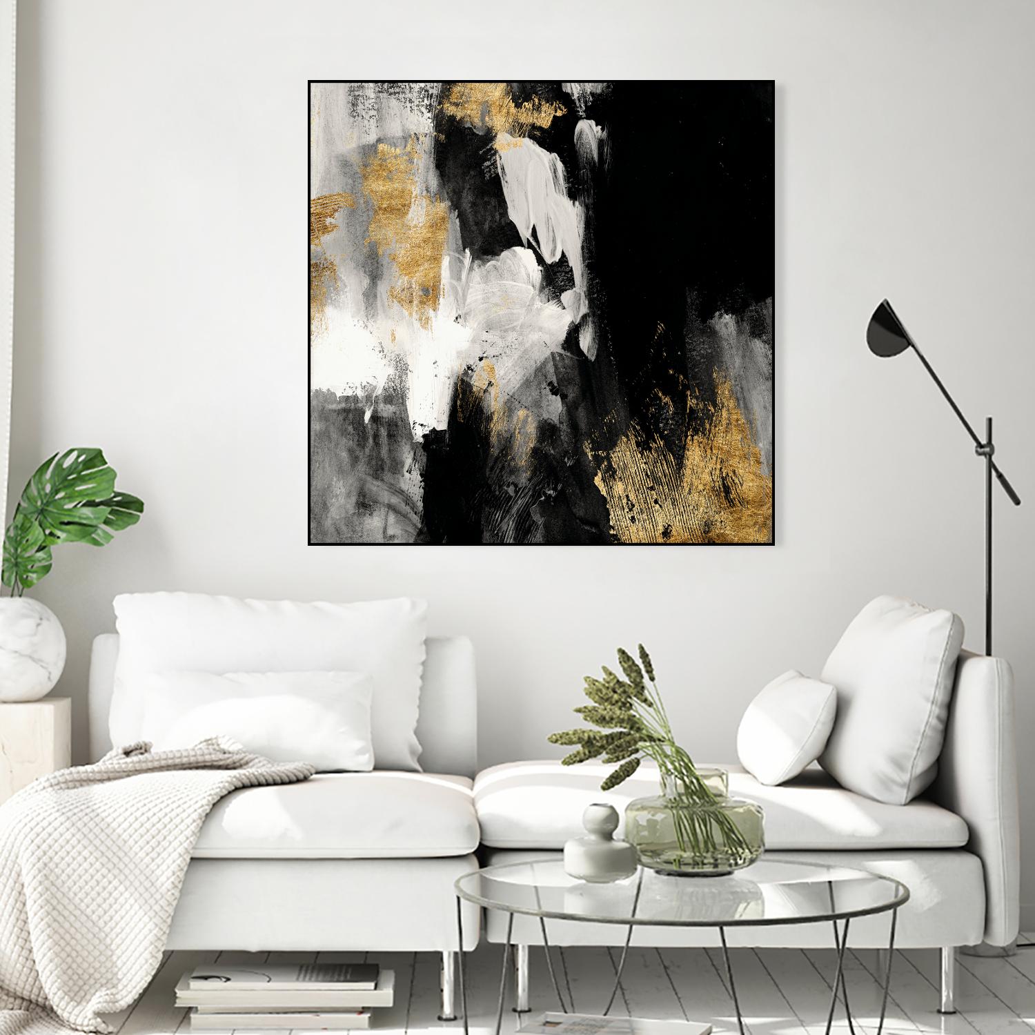 Neutral Gold Collage III by Victoria Borges on GIANT ART - grey  abstract abstract