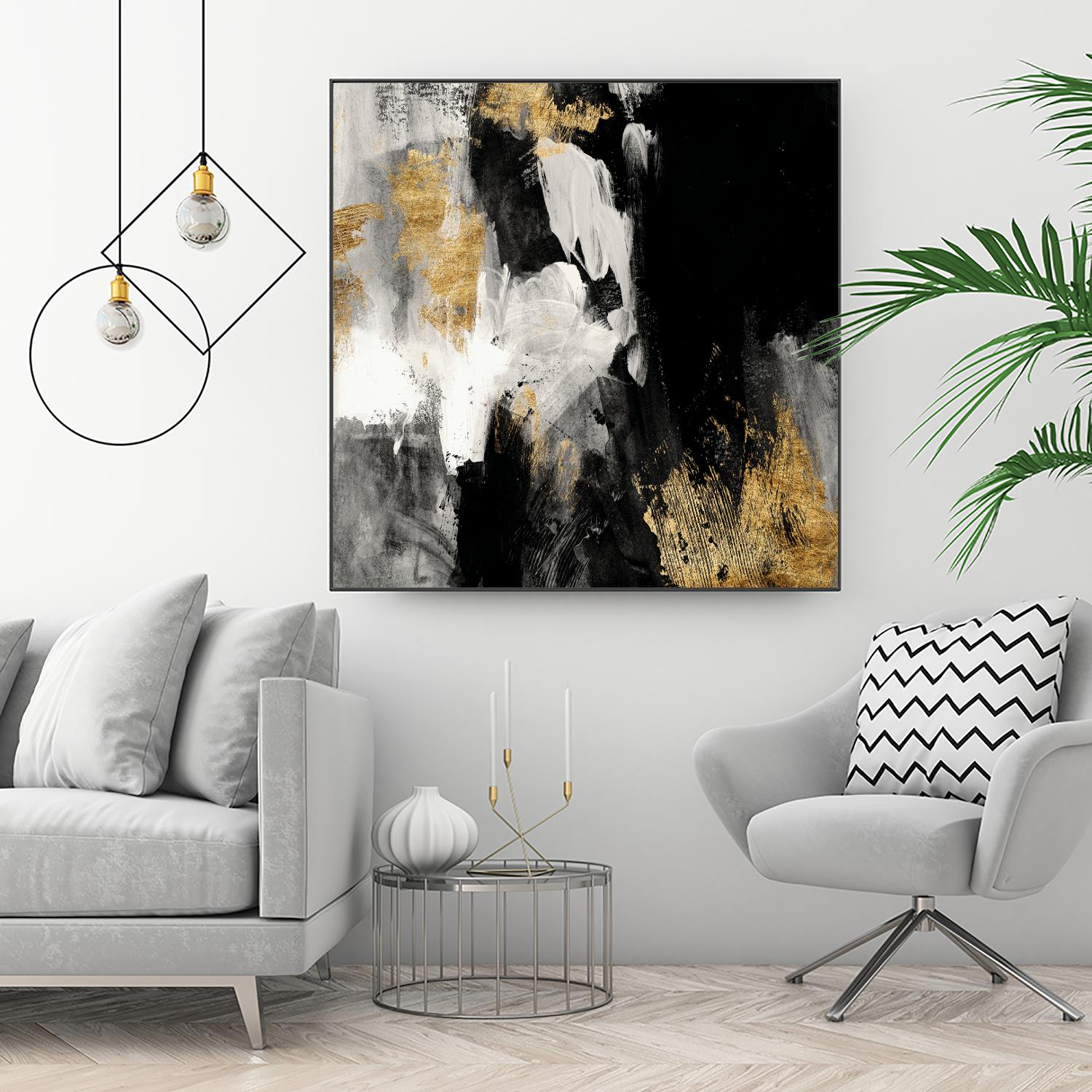 Neutral Gold Collage III by Victoria Borges on GIANT ART - grey  abstract abstract