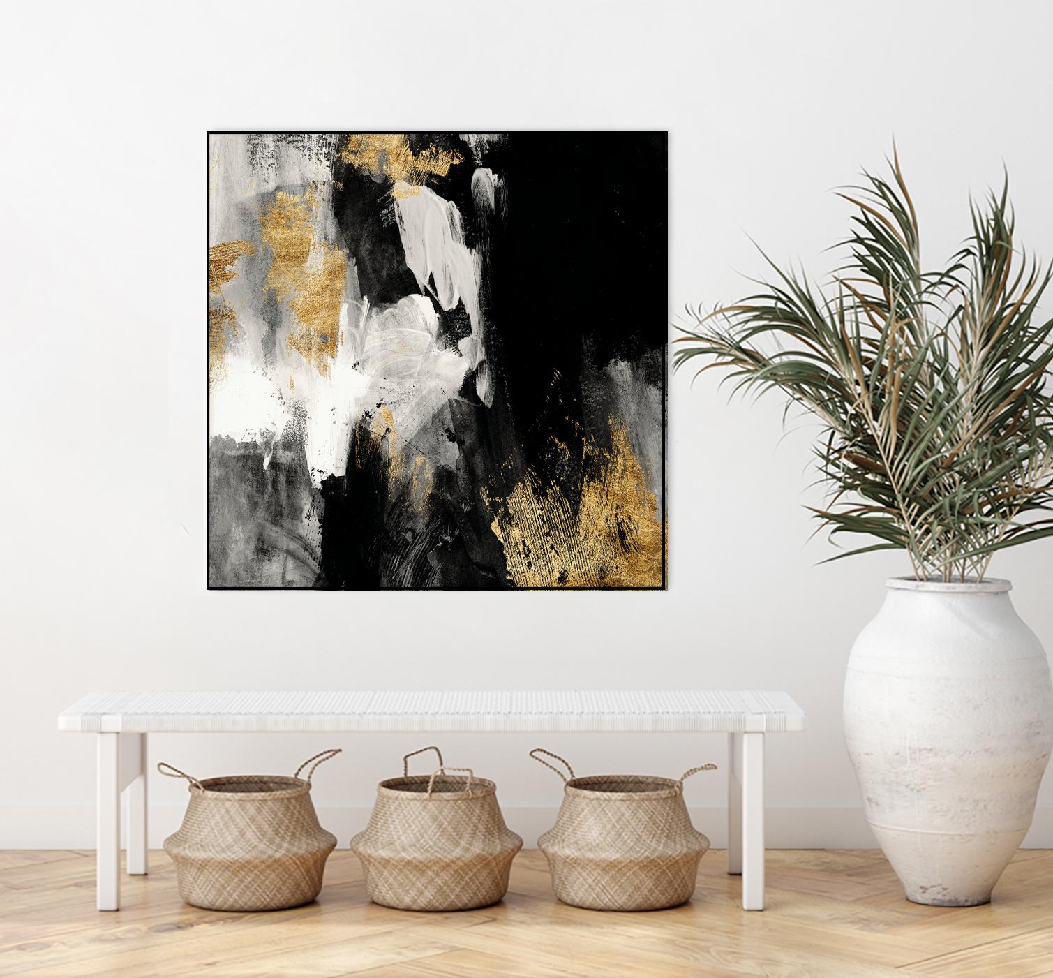 Neutral Gold Collage III by Victoria Borges on GIANT ART - grey  abstract abstract