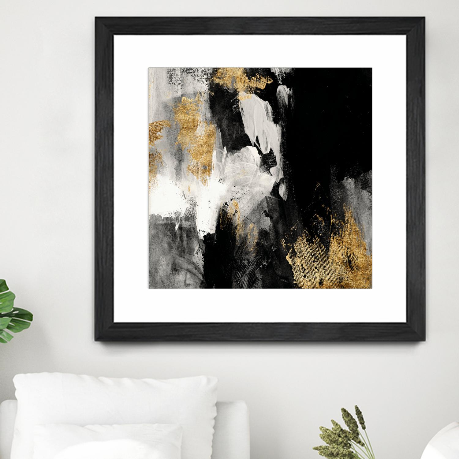 Neutral Gold Collage III by Victoria Borges on GIANT ART - grey  abstract abstract